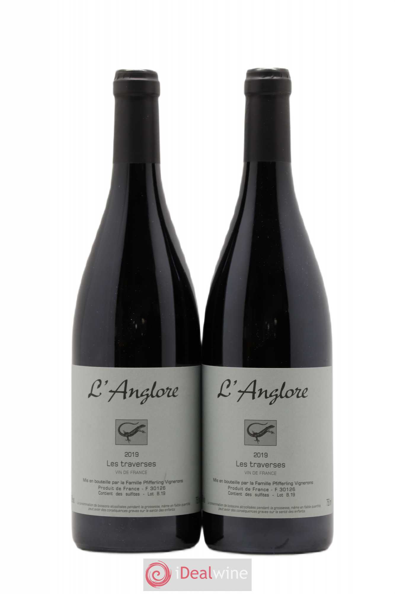 Vin de France Les Traverses L'Anglore 2019 - Lot de 2 bouteilles - 0