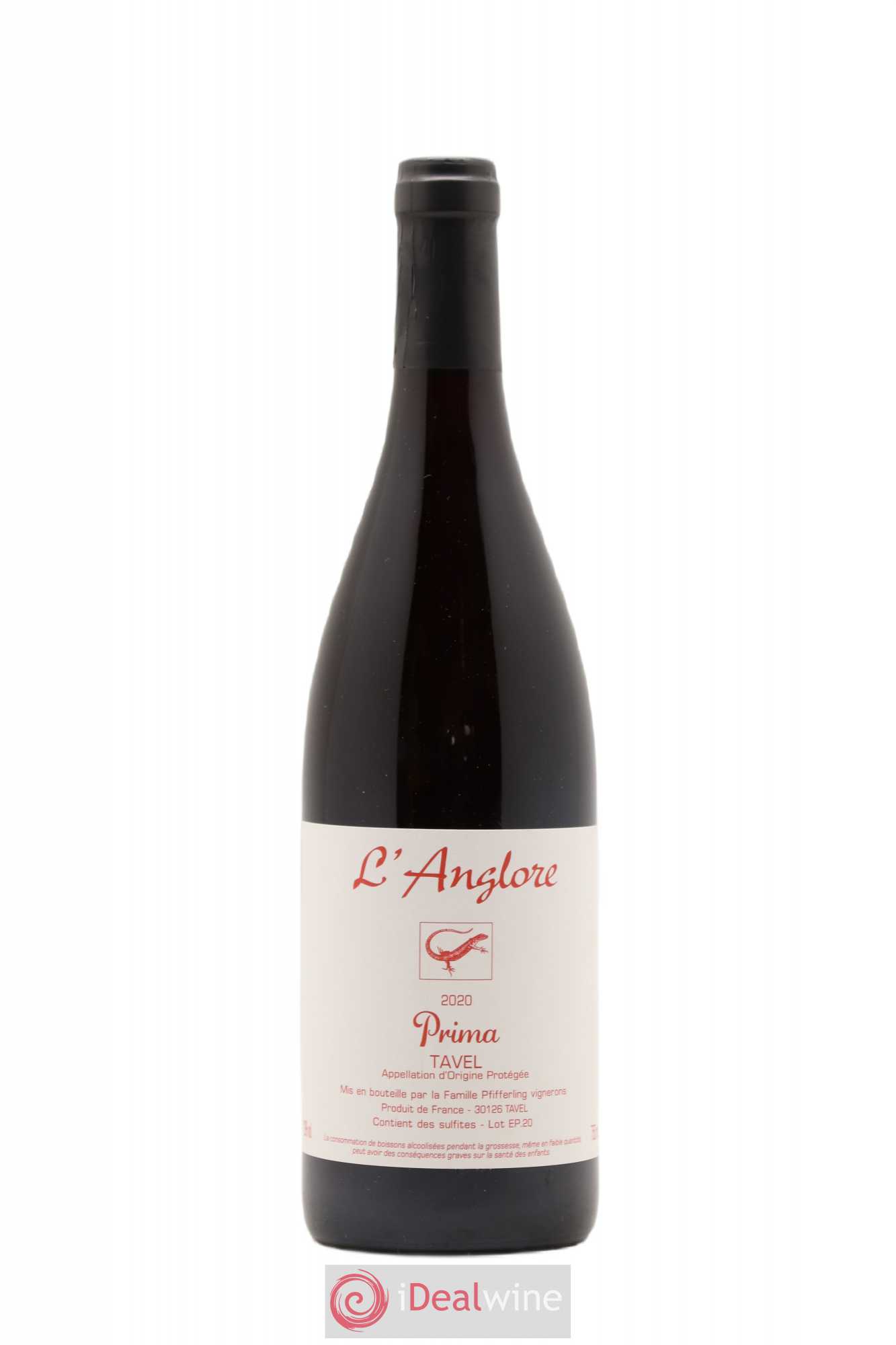 Tavel Prima L'Anglore 2020 - Lot de 1 bouteille - 0