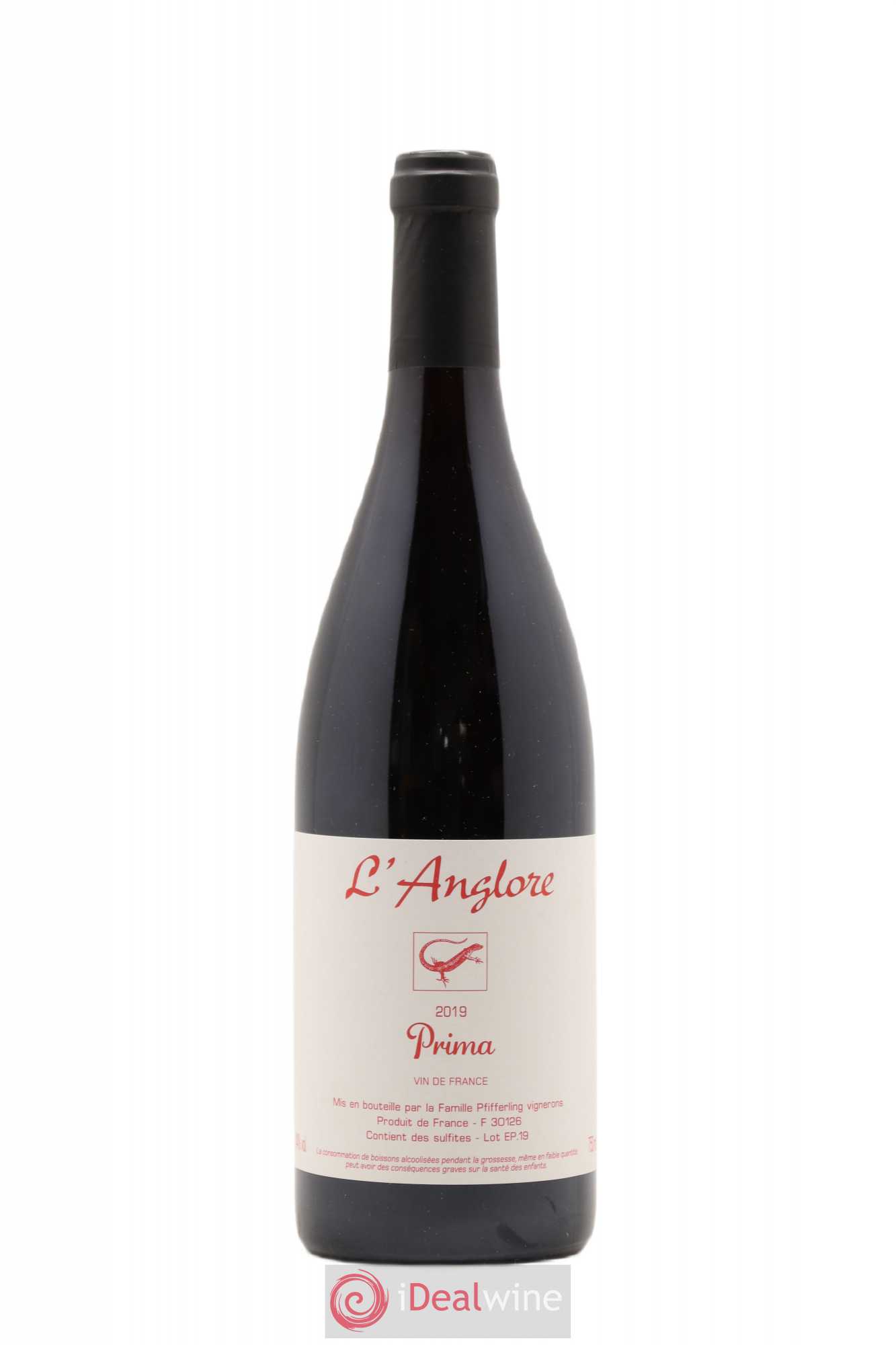 Vin de France Prima L'Anglore 2019 - Lot de 1 bouteille - 0