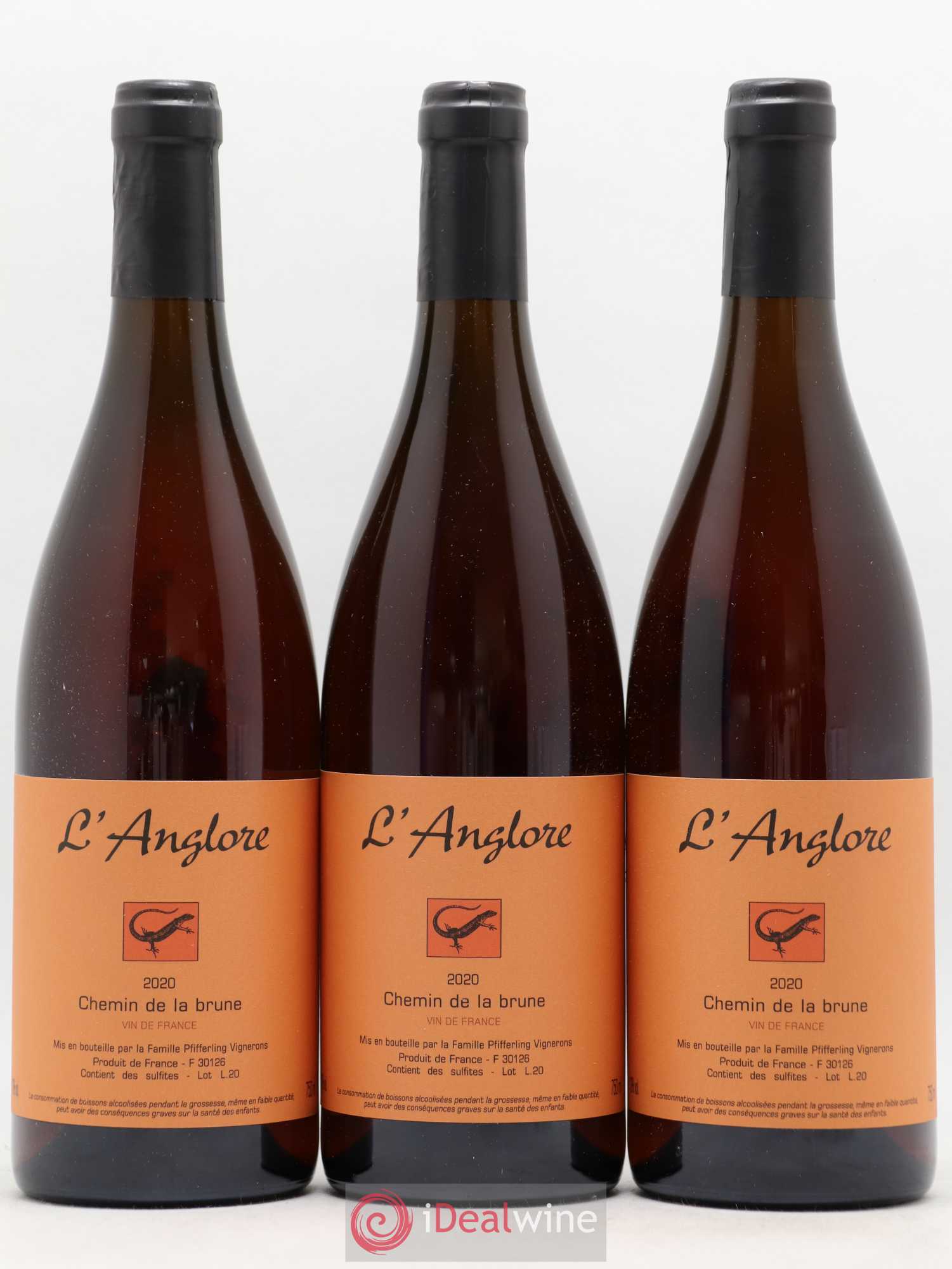 Vin de France Chemin de la brune L'Anglore 2020 - Lot de 6 bouteilles - 1
