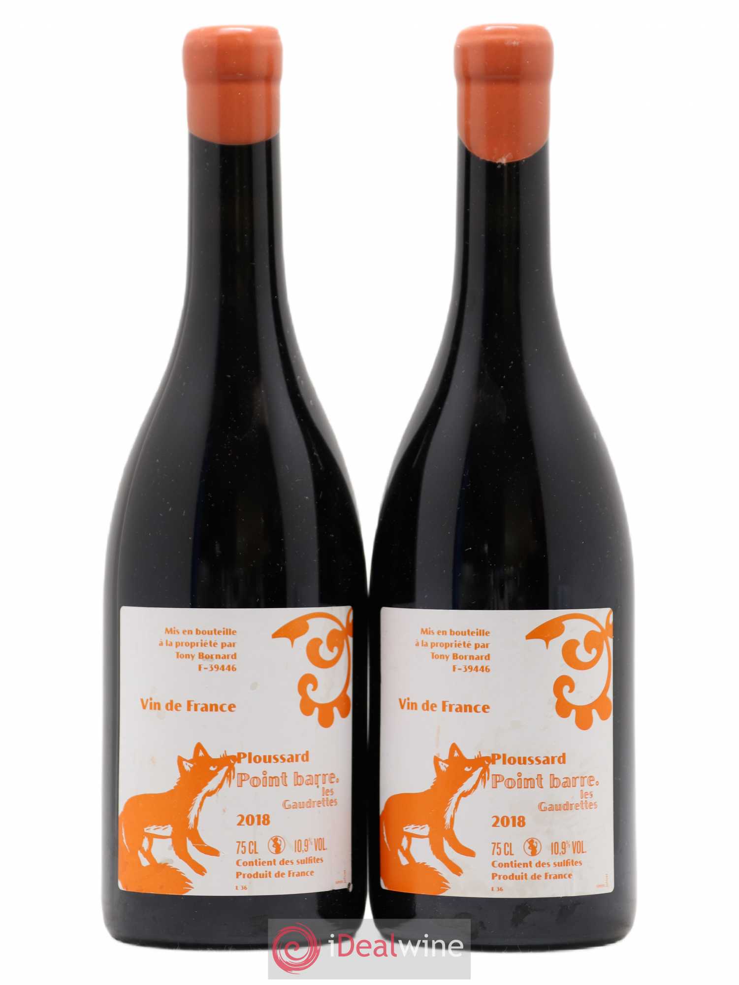 Vin de France Ploussard Point Barre Les Gaudrettes Domaine Bornard 2018 - Posten von 2 Flaschen - 0
