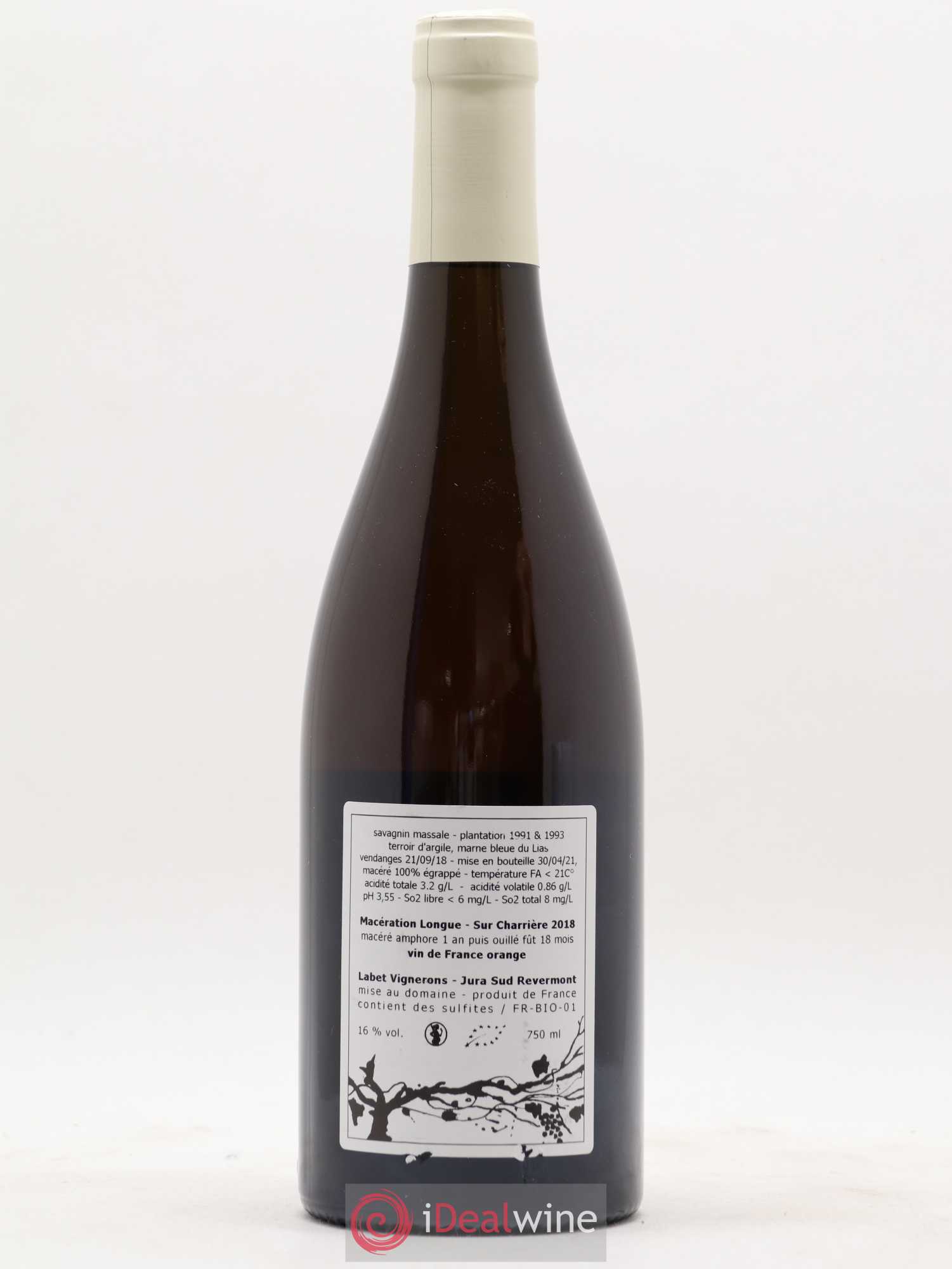 Vin de France Savagnin de Macération Sur Charrière Domaine Labet 2018 - Posten von 1 Flasche - 1