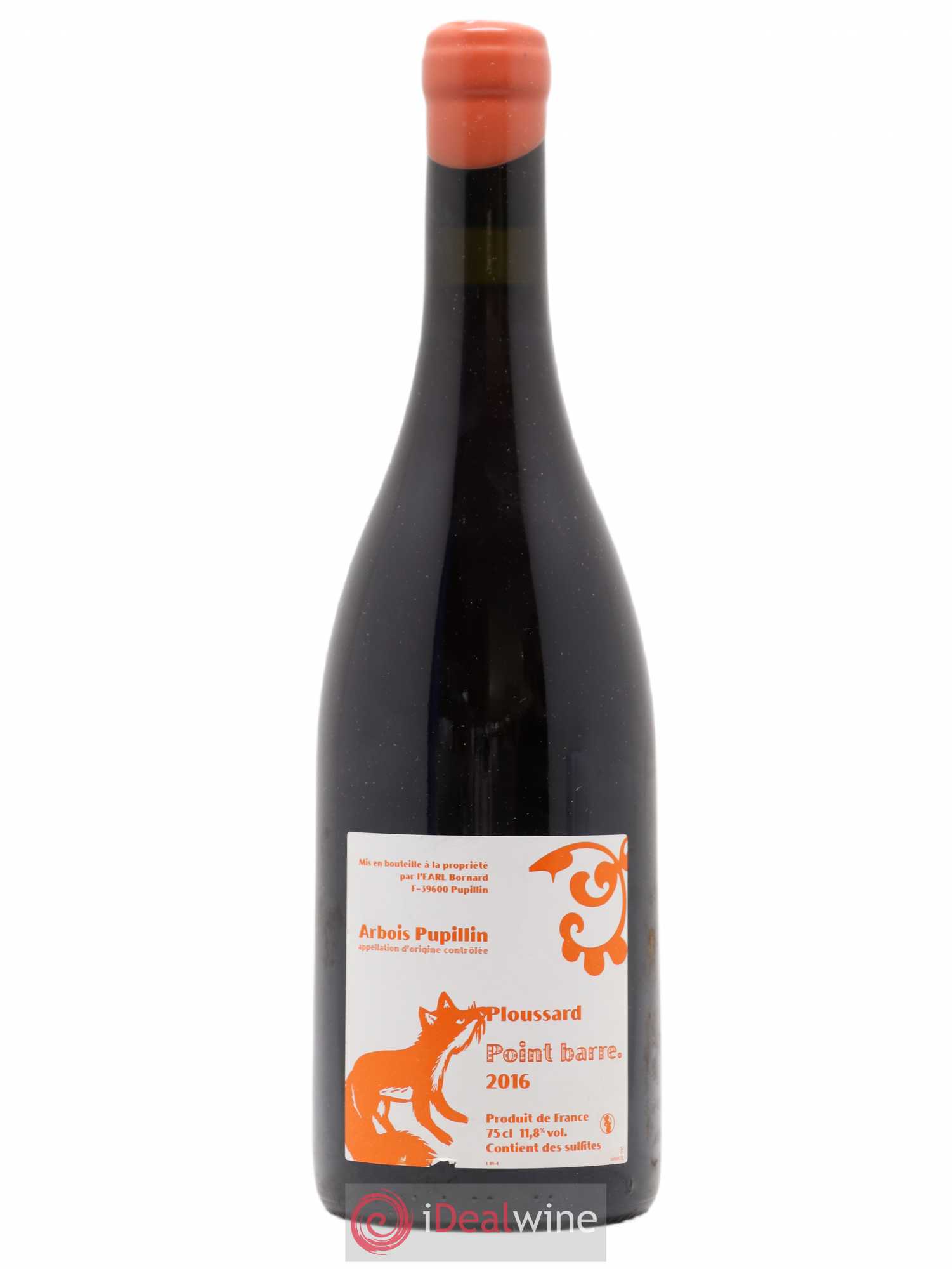 Arbois-Pupillin Ploussard Point Barre Bornard 2016 - Lot de 1 bouteille - 0