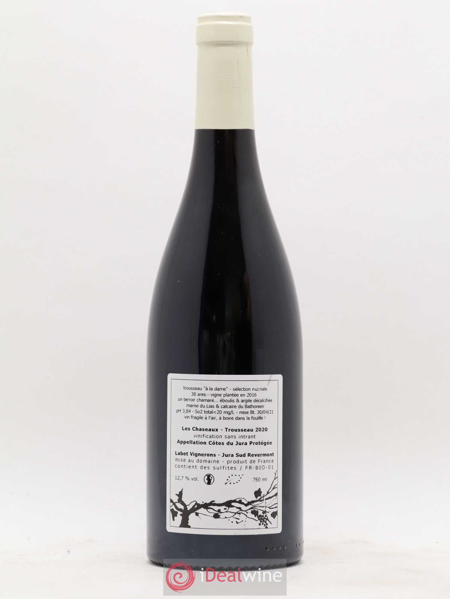 Côtes du Jura Trousseau Les Chaseaux Labet (Domaine) 2020 - Posten von 1 Flasche - 1