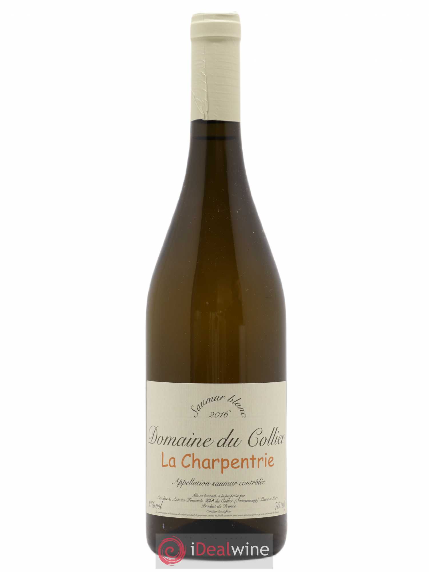 Saumur La Charpentrie Domaine du Collier 2016 - Lot de 1 bouteille - 0