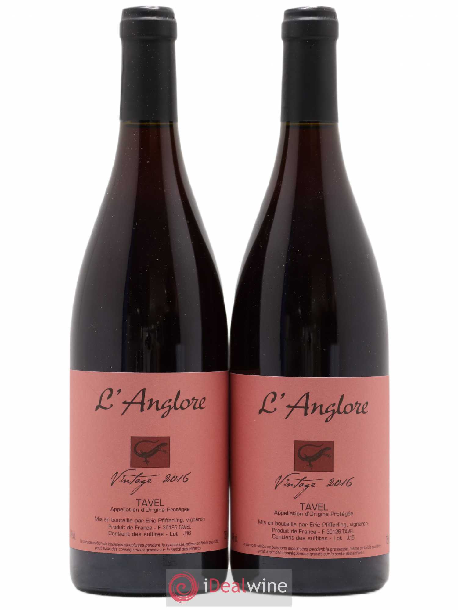 Tavel Vintage L'Anglore 2016 - Lot de 2 bouteilles - 0