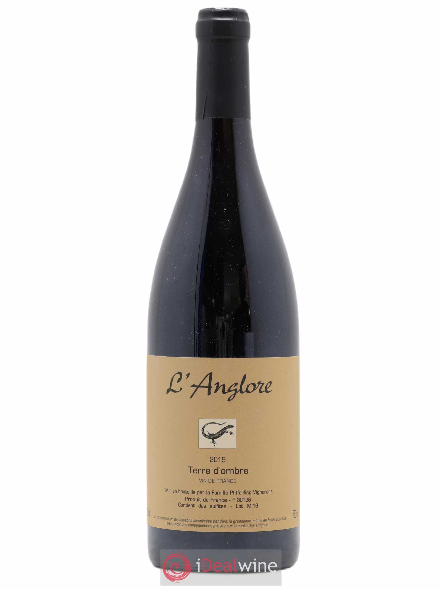 Vin de France Terre d'Ombre L'Anglore 2019 - Lot de 1 bouteille - 0
