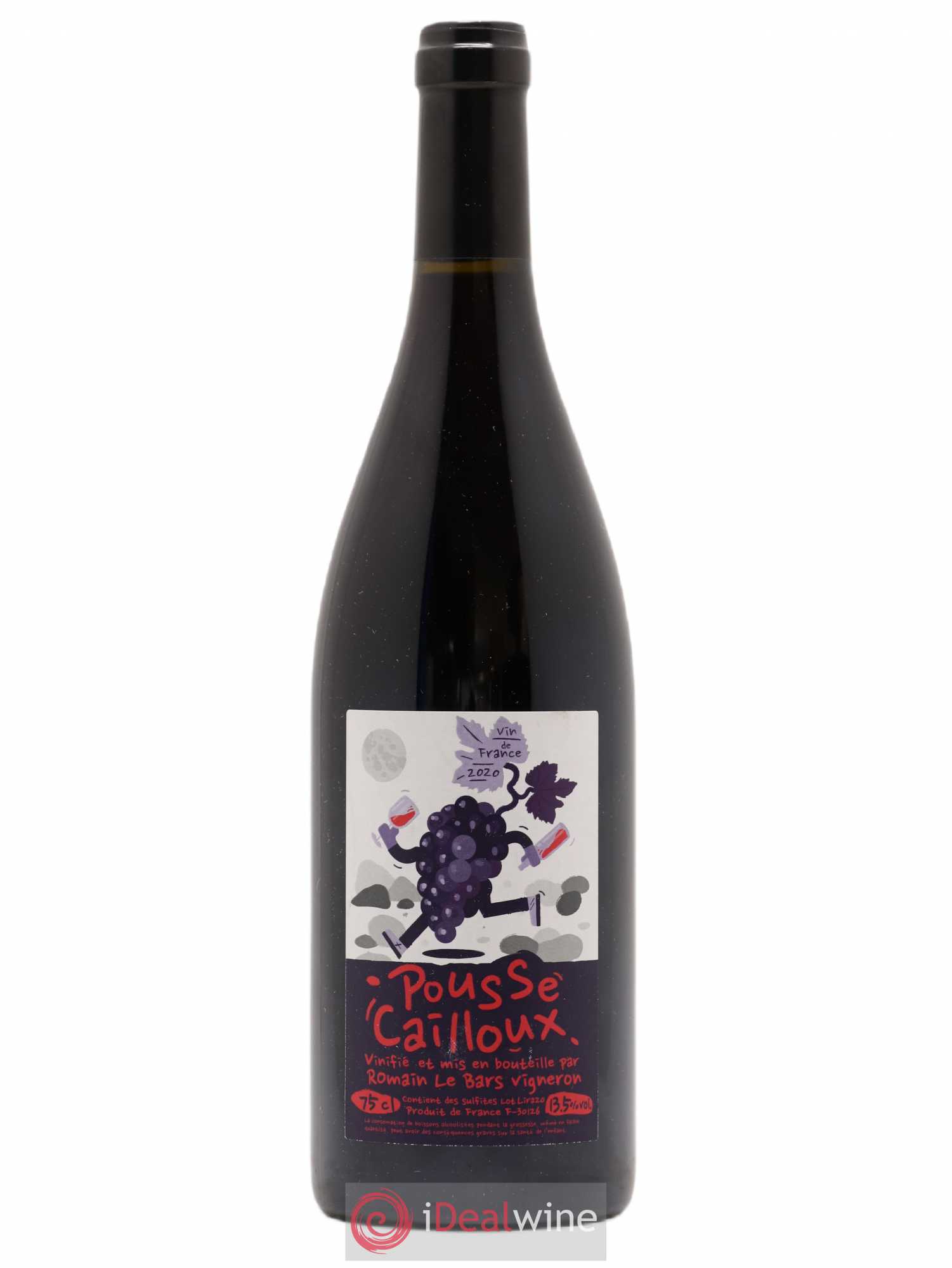 Vin de France Pousse Cailloux Romain Le Bars 2020 - Lot de 1 bouteille - 0