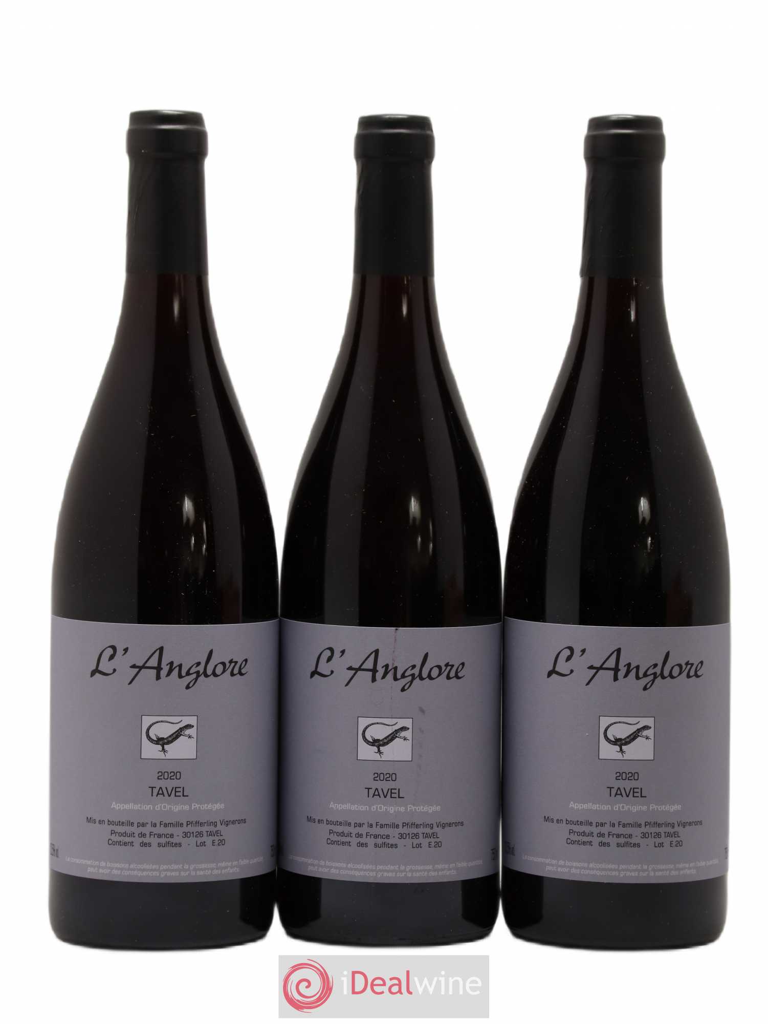Tavel L'Anglore 2020 - Lot de 3 bouteilles - 0