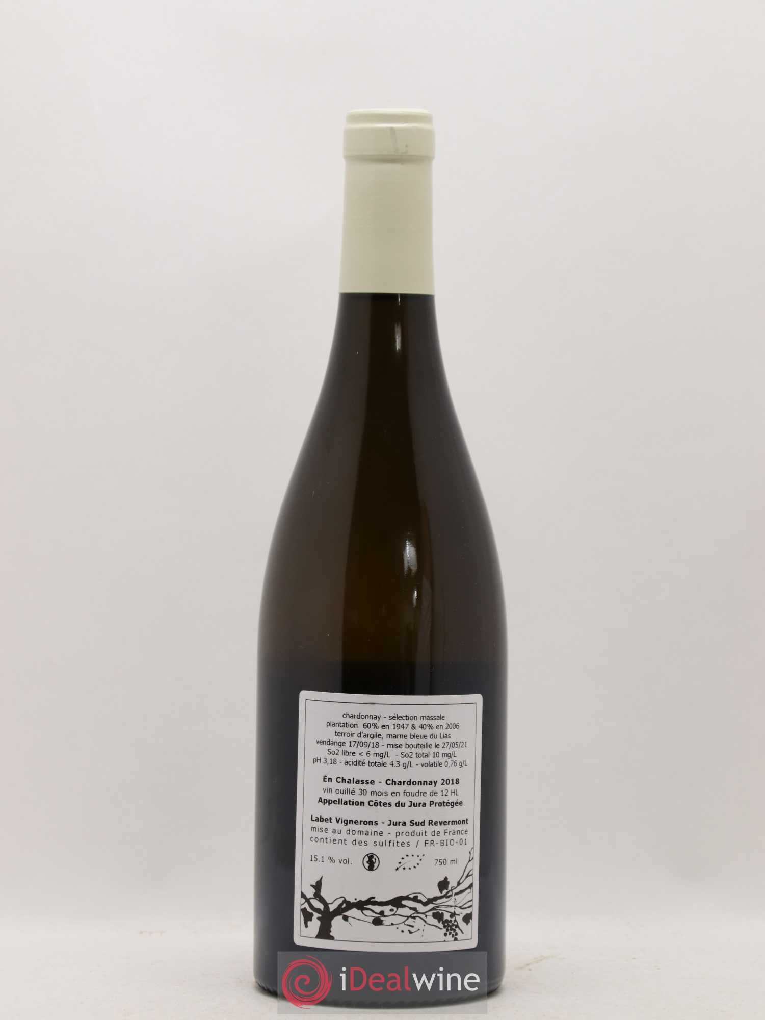 Côtes du Jura Chardonnay En Chalasse Romain - Julien - Charline Labet 2018 - Lot de 1 bouteille - 1