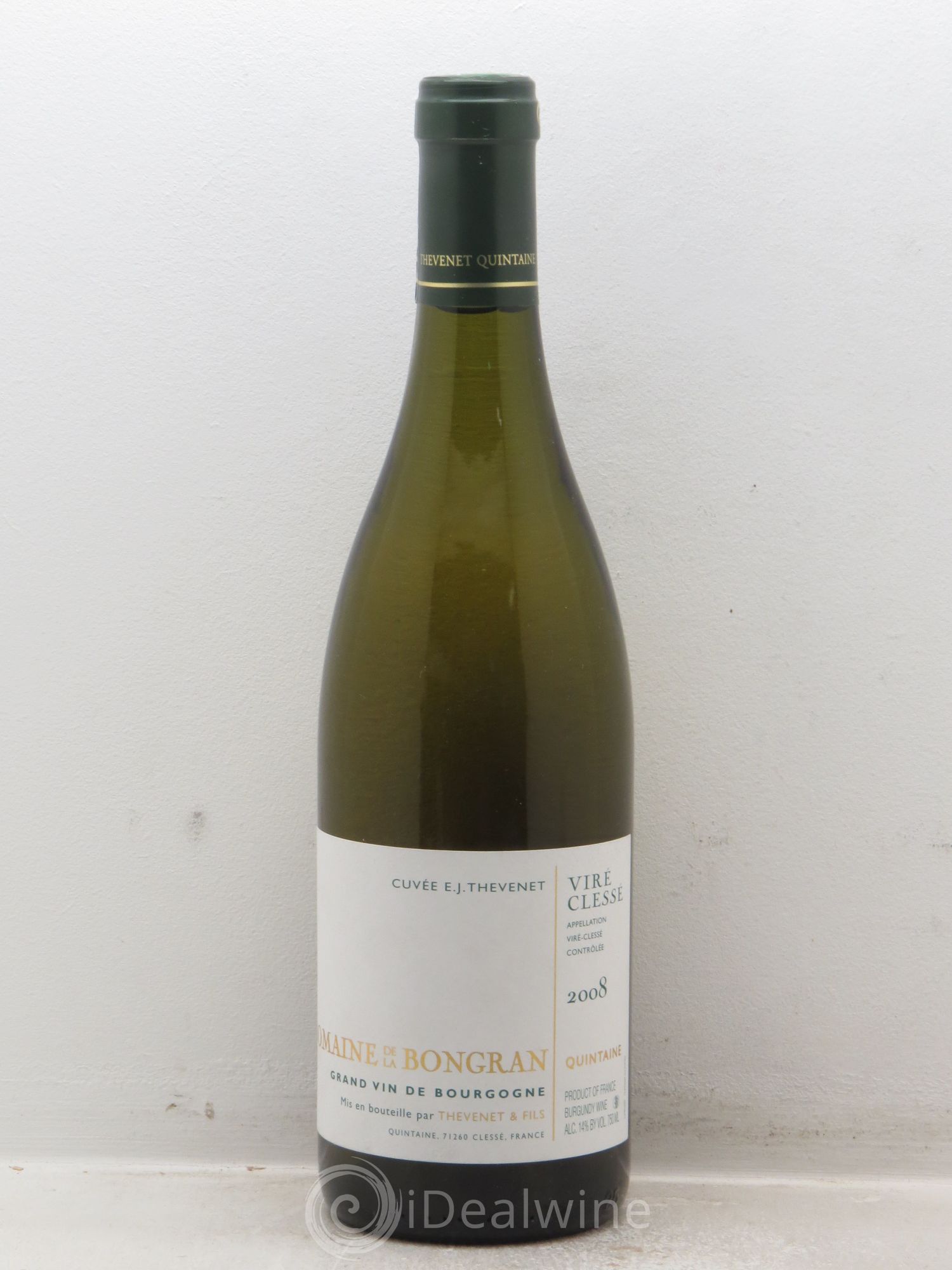 Viré-Clessé Cuvée E.J Thevenet Quintaine - Domaine de Bongran 2008 - Posten von 1 Flasche - 0