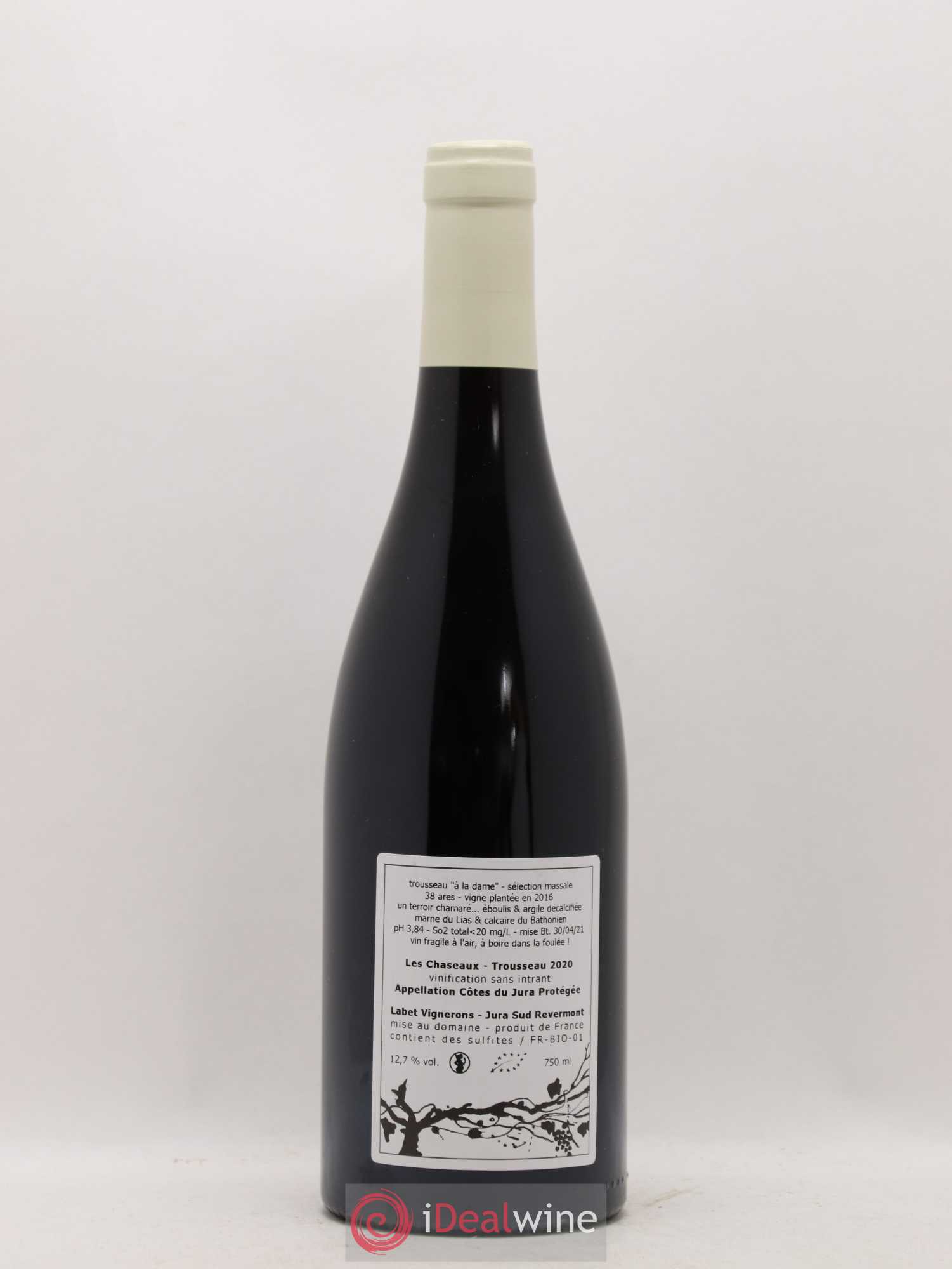 Côtes du Jura Trousseau Sélection Massale Romain - Julien - Charline Labet 2020 - Lot de 1 bouteille - 1