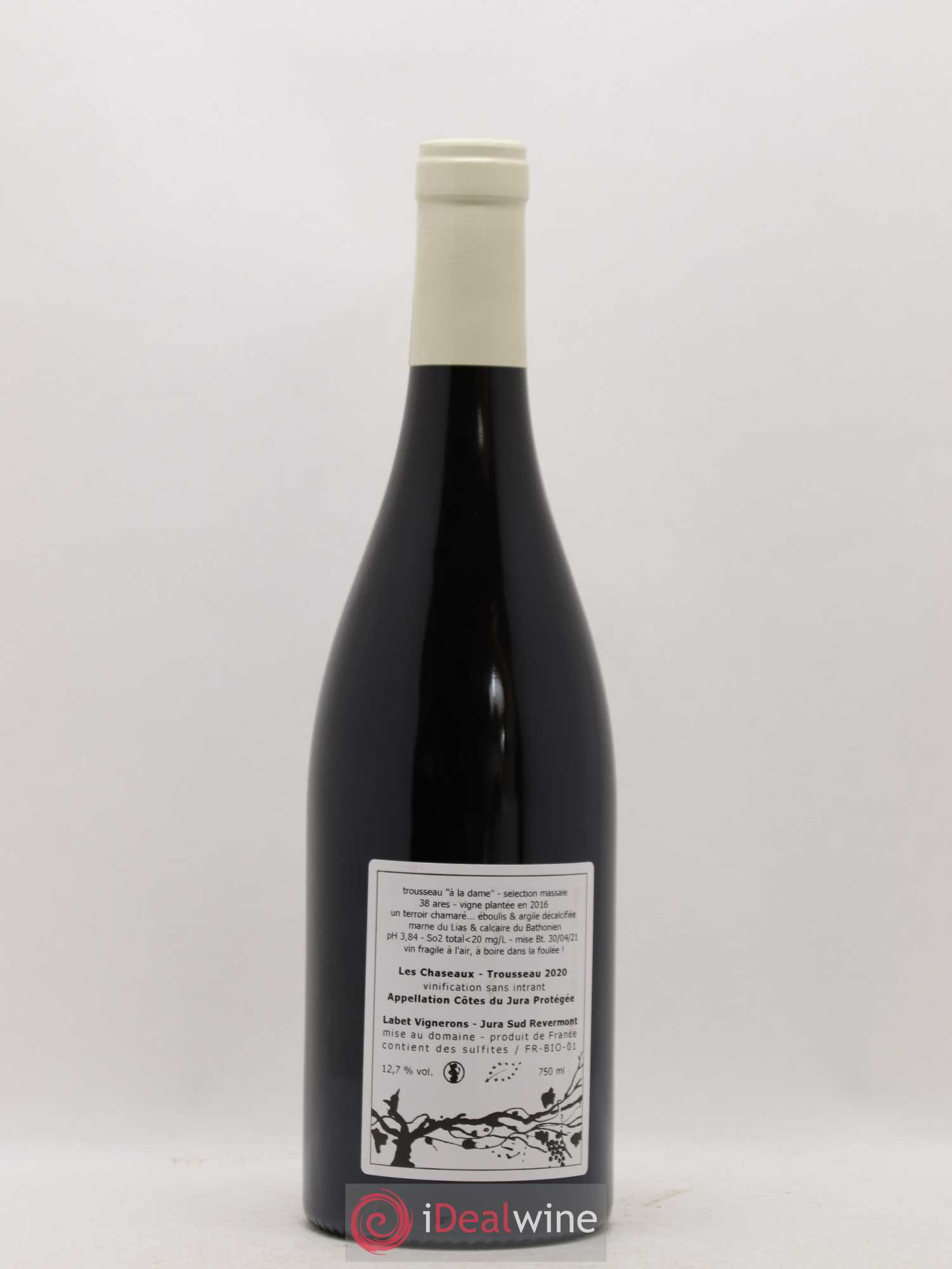 Côtes du Jura Trousseau Sélection Massale Romain - Julien - Charline Labet 2020 - Lot de 1 bouteille - 1