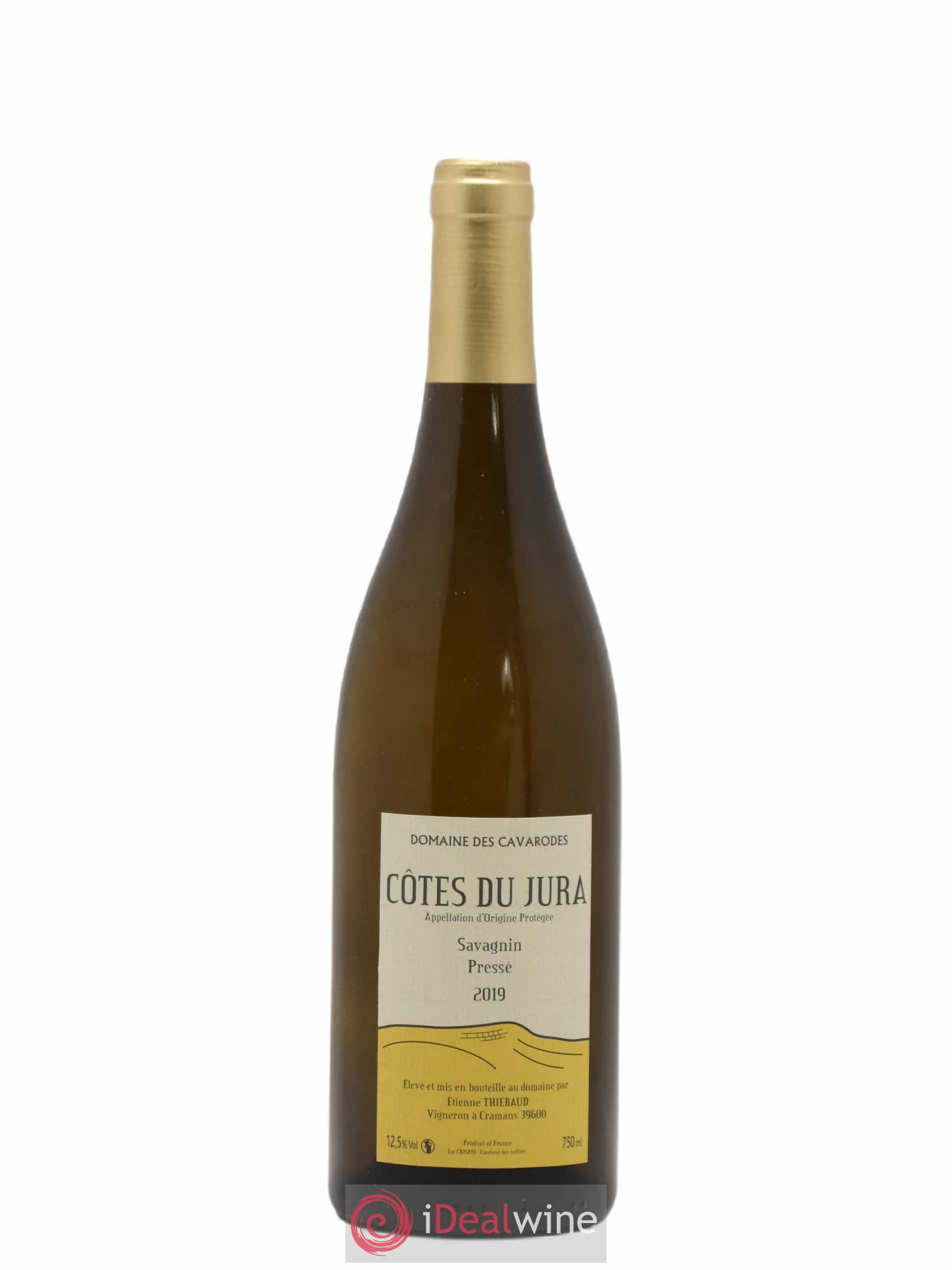 Côtes du Jura Savagnin pressé Cavarodes (Domaine des) - Etienne Thiébaud 2019 - Lot de 1 bouteille - 0