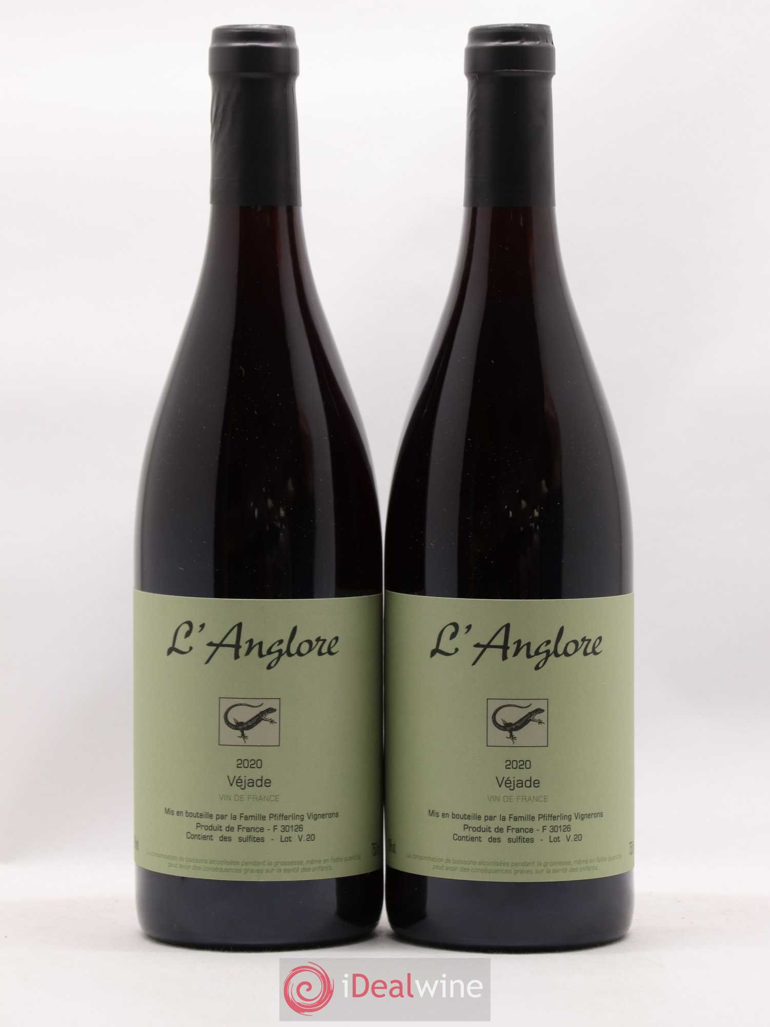 Vin de France Véjade L'Anglore 2020 - Lot de 5 bouteilles - 2
