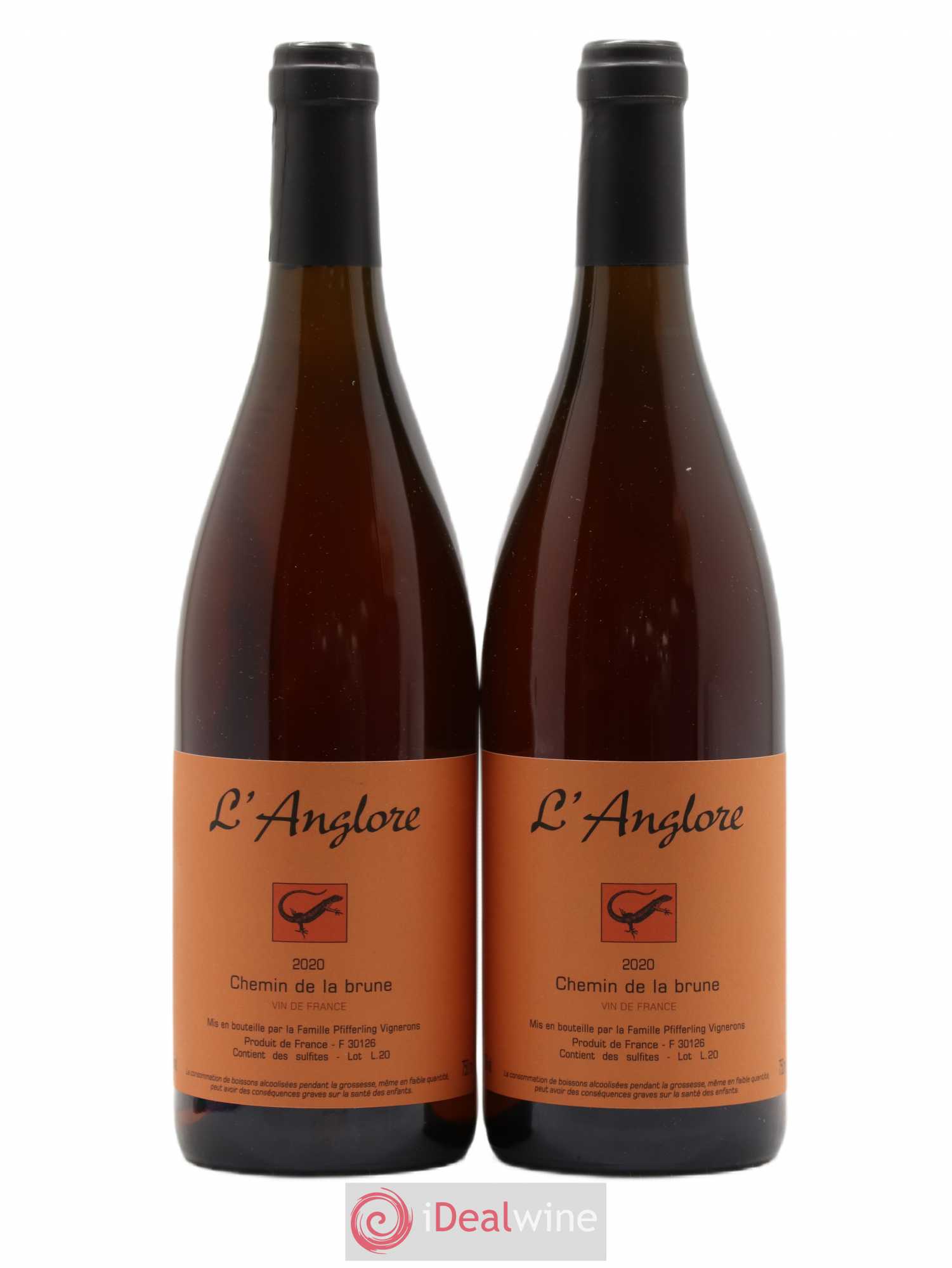 Vin de France Chemin de la brune L'Anglore 2020 - Lot de 2 bouteilles - 0