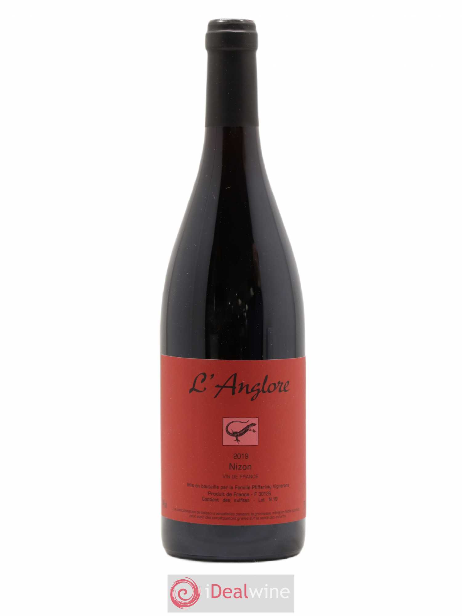 Vin de France Nizon L'Anglore 2019 - Lot de 1 bouteille - 0