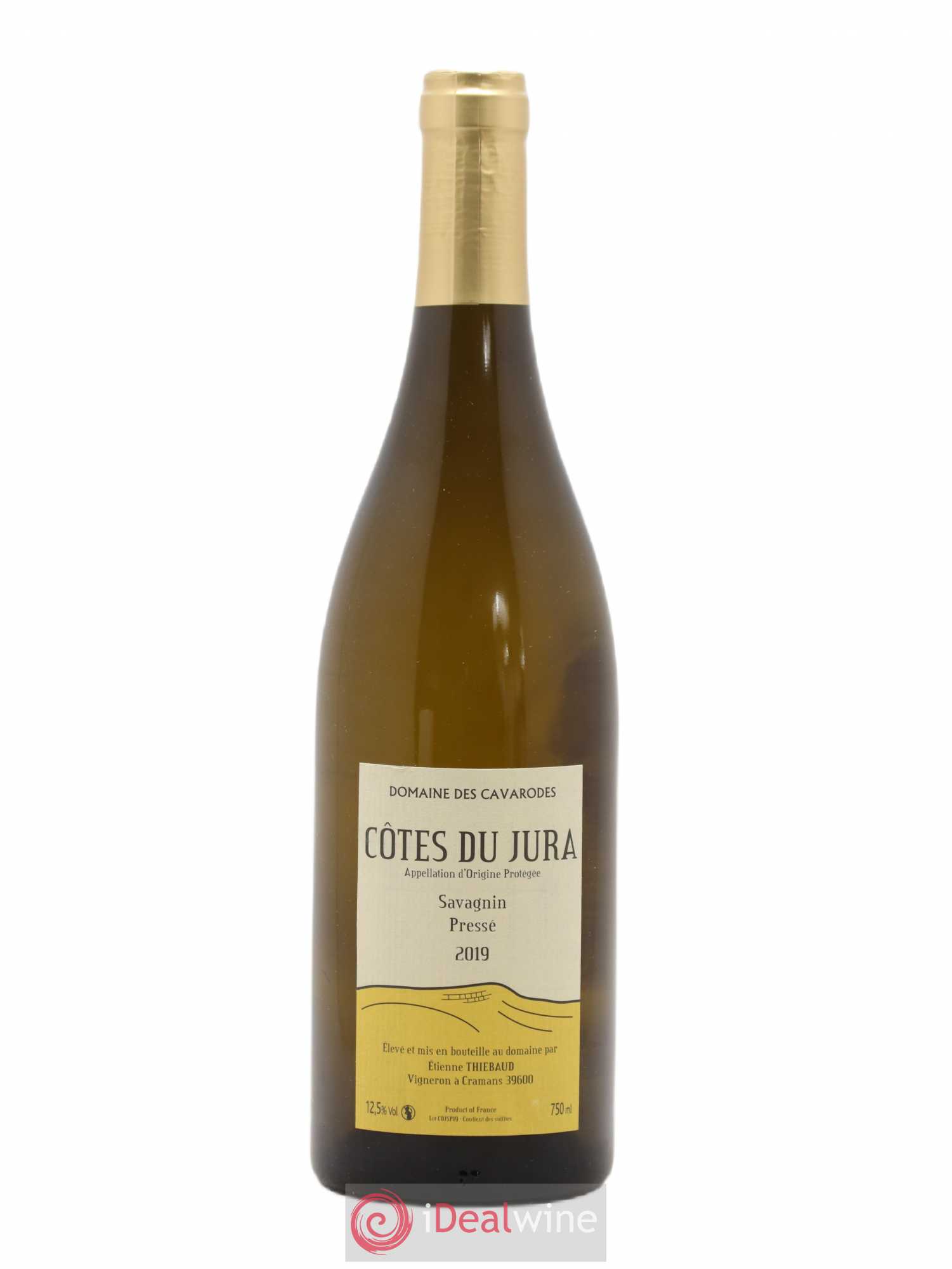 Côtes du Jura Savagnin pressé Cavarodes (Domaine des) - Etienne Thiébaud 2019 - Lot de 1 bouteille - 0