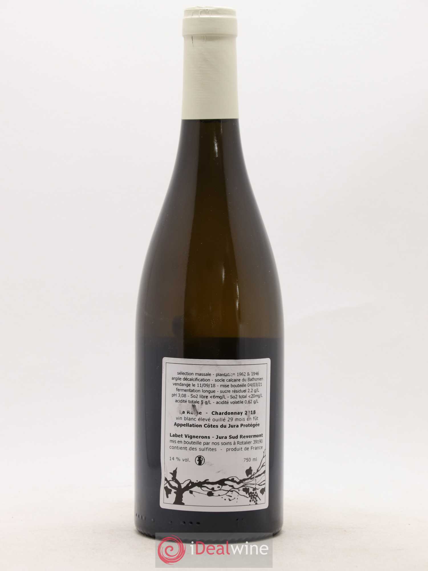 Côtes du Jura Chardonnay La Reine Romain - Julien  - Charline Labet 2018 - Lot de 1 bouteille - 1