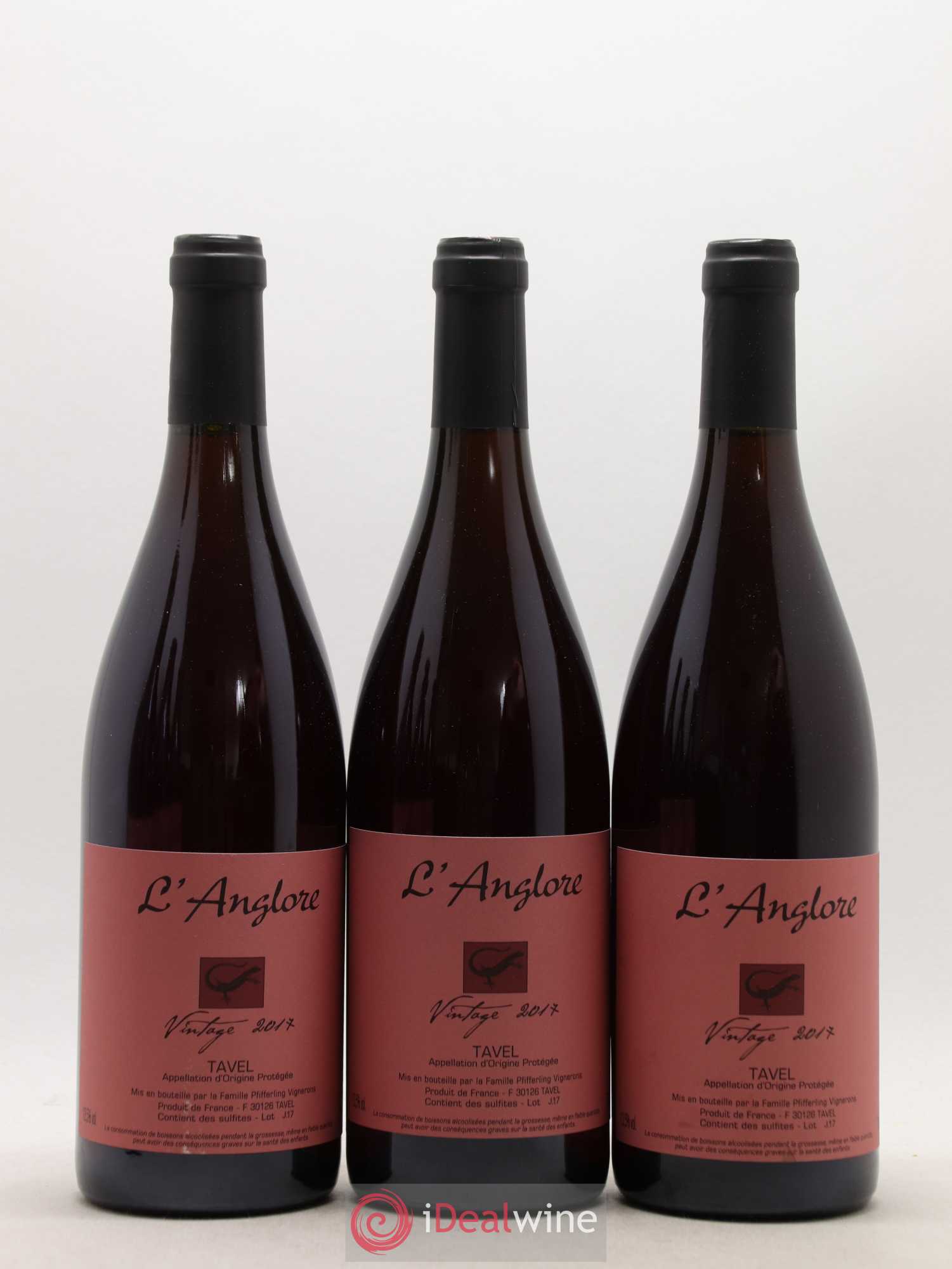 Tavel Vintage L'Anglore 2017 - Lot de 6 bouteilles - 1