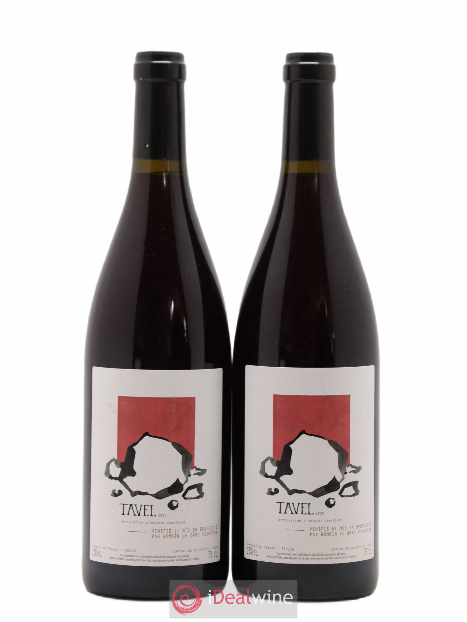Tavel Romain Le Bars 2020 - Lot de 2 bouteilles - 0