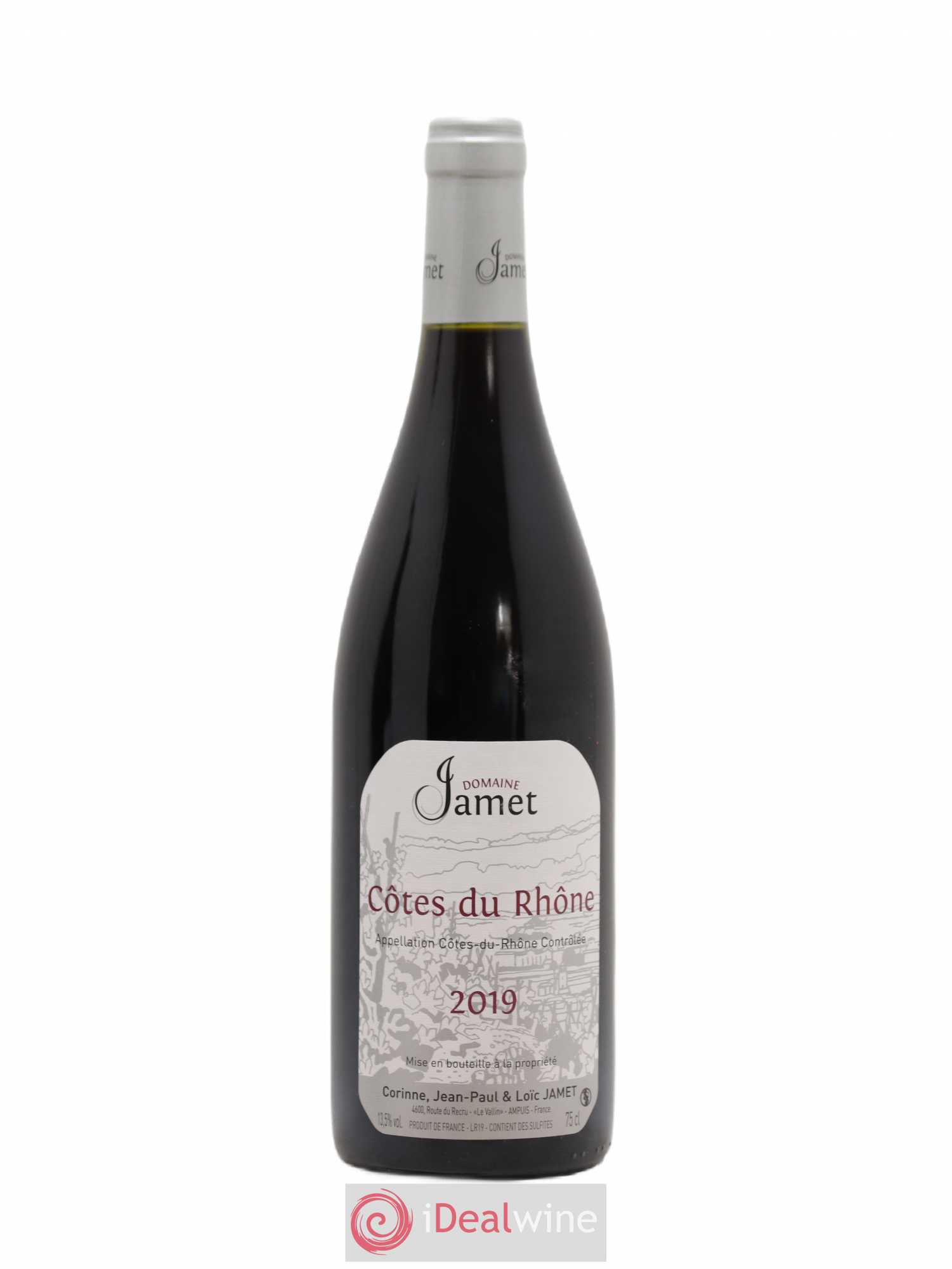 Côtes-du-Rhône Jamet (Domaine) 2019 - Lot de 1 bouteille - 0