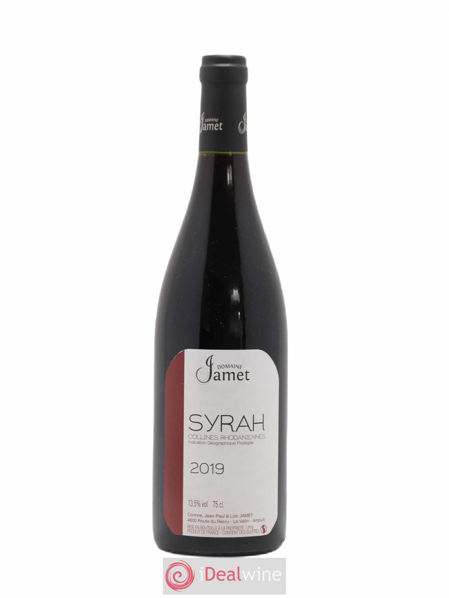 Collines Rhodaniennes Syrah Jamet (Domaine) 2019 - Lot de 1 bouteille - 0