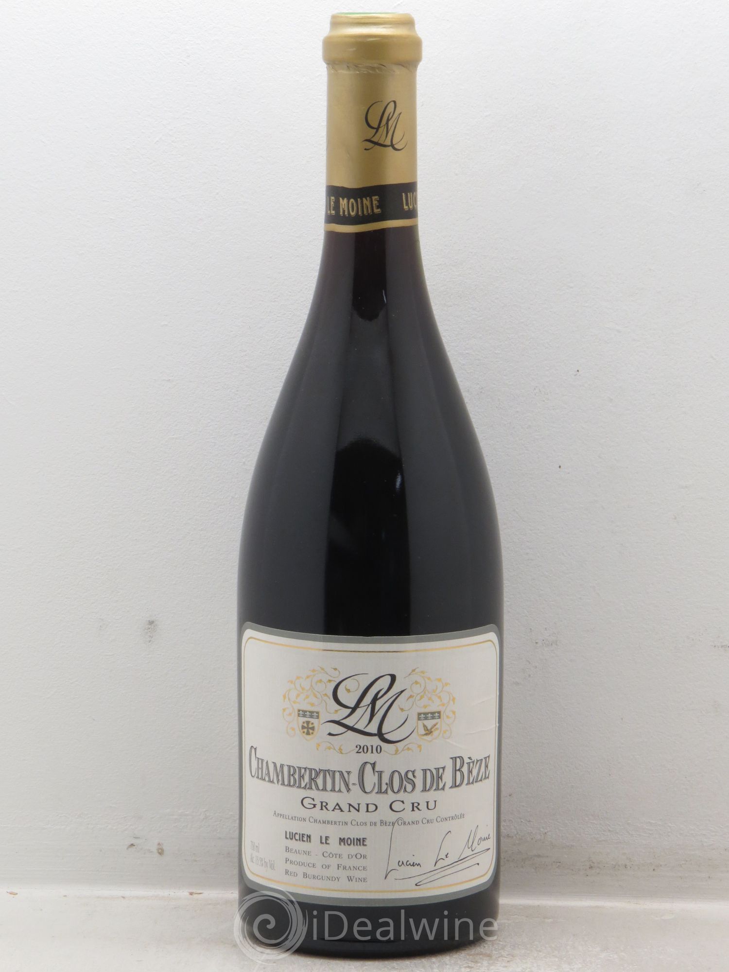 Chambertin Clos de Bèze Grand Cru Lucien Le Moine 2010 - Lot de 1 bouteille - 0
