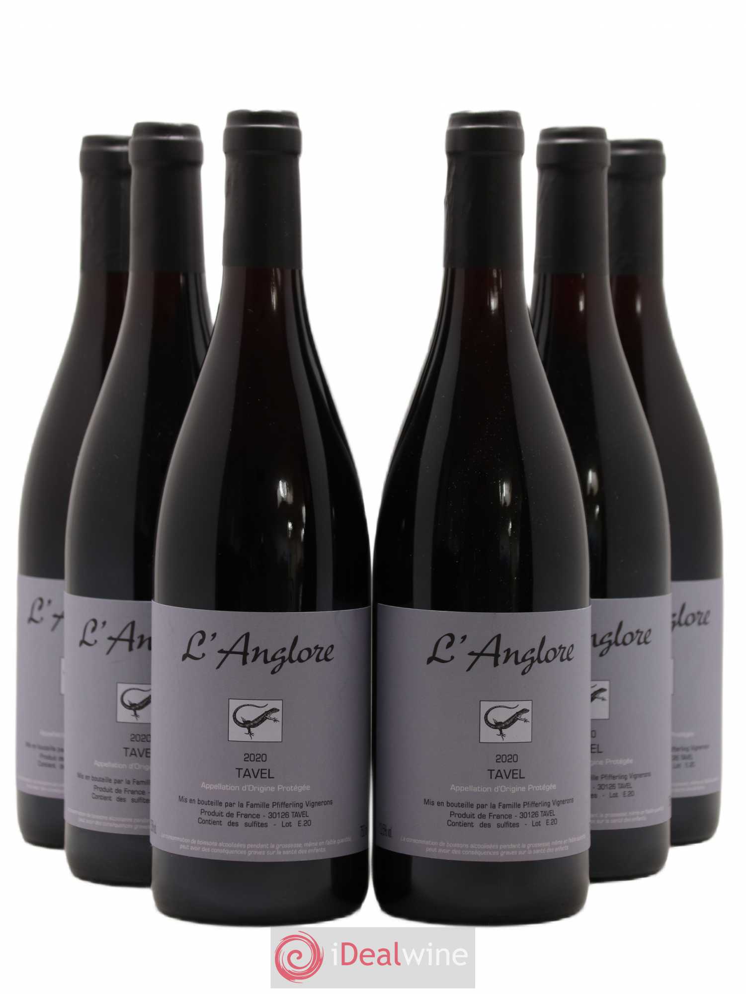 Tavel L'Anglore 2020 - Lot de 6 bouteilles - 0