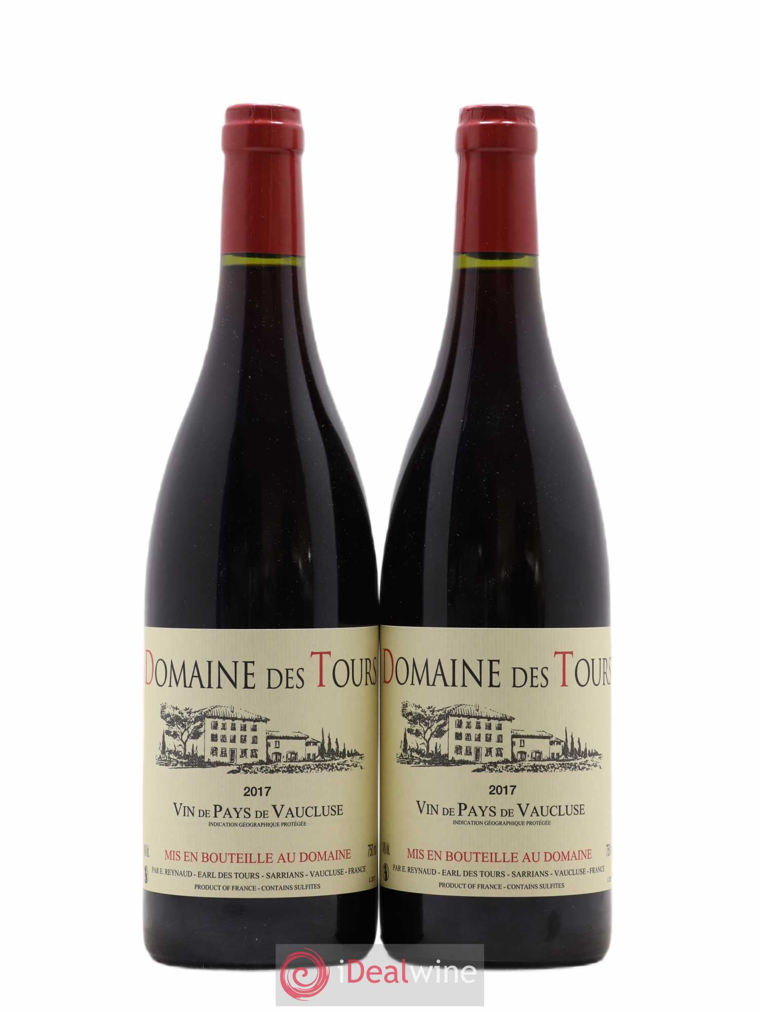 Vaucluse (Vin de Pays de Vaucluse) Domaine des Tours Emmanuel Reynaud 2017 - Lot de 2 bouteilles - 0