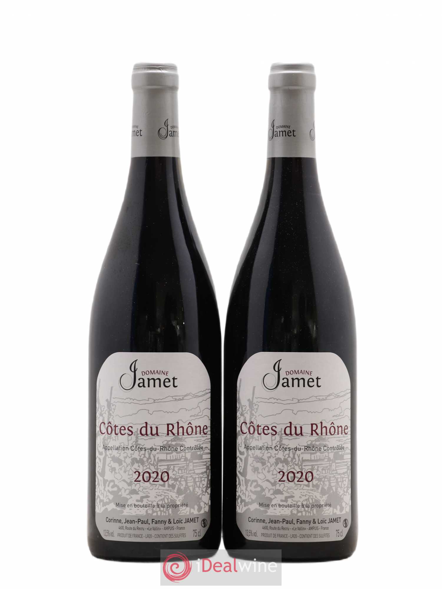 Côtes-du-Rhône Jamet (Domaine) 2020 - Lot de 2 bouteilles - 0