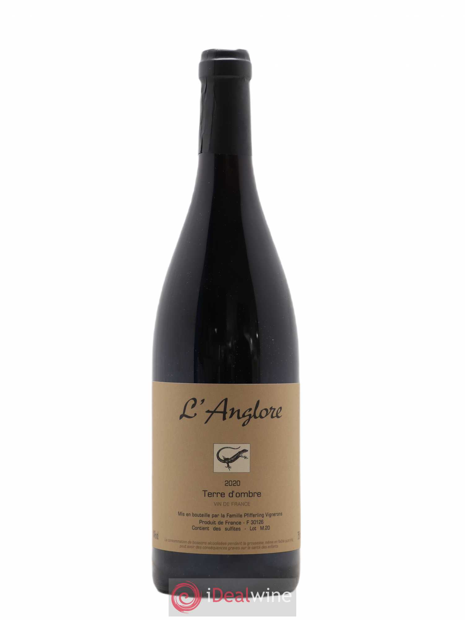 Vin de France Terre d'Ombre L'Anglore 2020 - Lot de 1 bouteille - 0