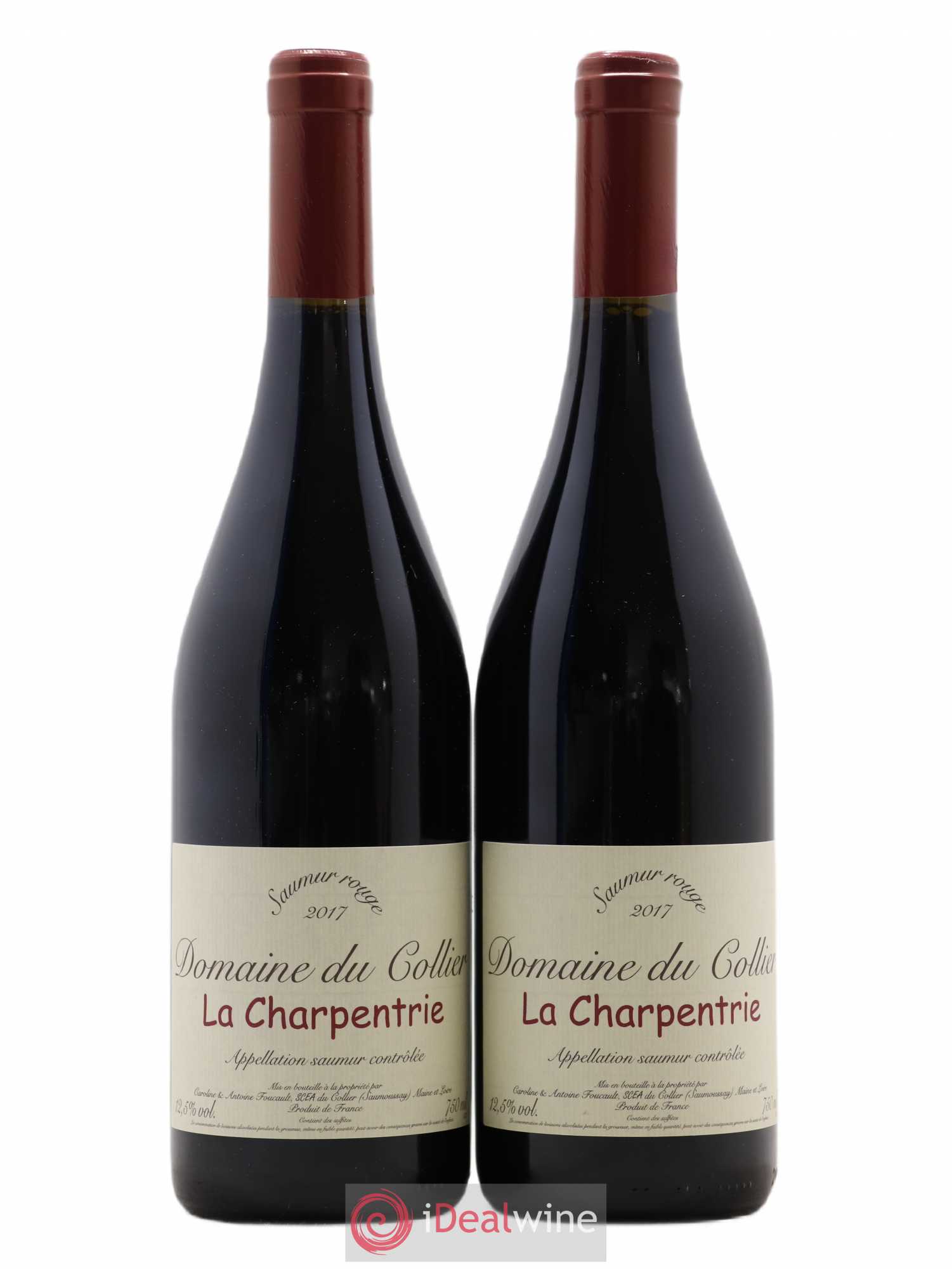 Saumur La Charpentrie Domaine du Collier 2017 - Lot de 2 bouteilles - 0