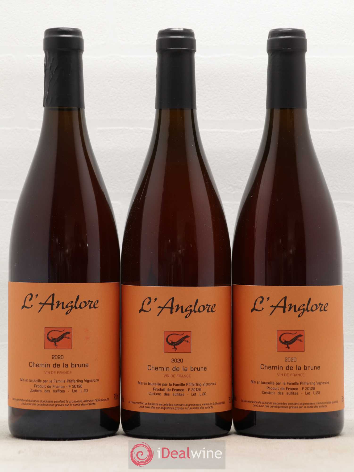 Vin de France Chemin de la brune L'Anglore 2020 - Lot de 6 bouteilles - 1
