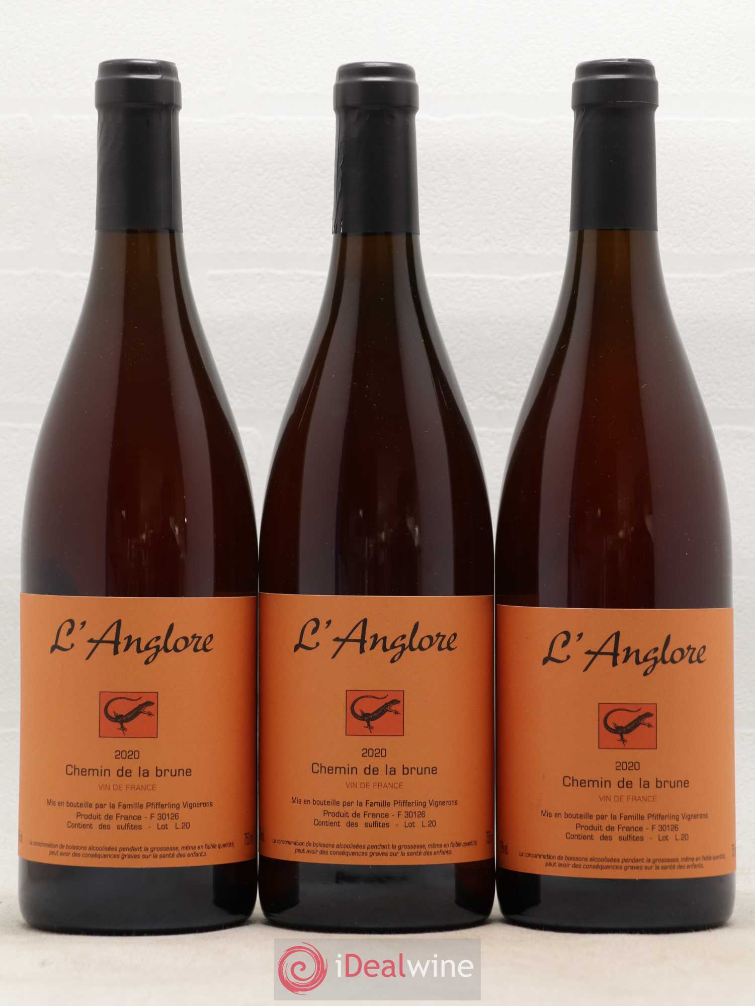 Vin de France Chemin de la brune L'Anglore 2020 - Lot de 6 bouteilles - 2