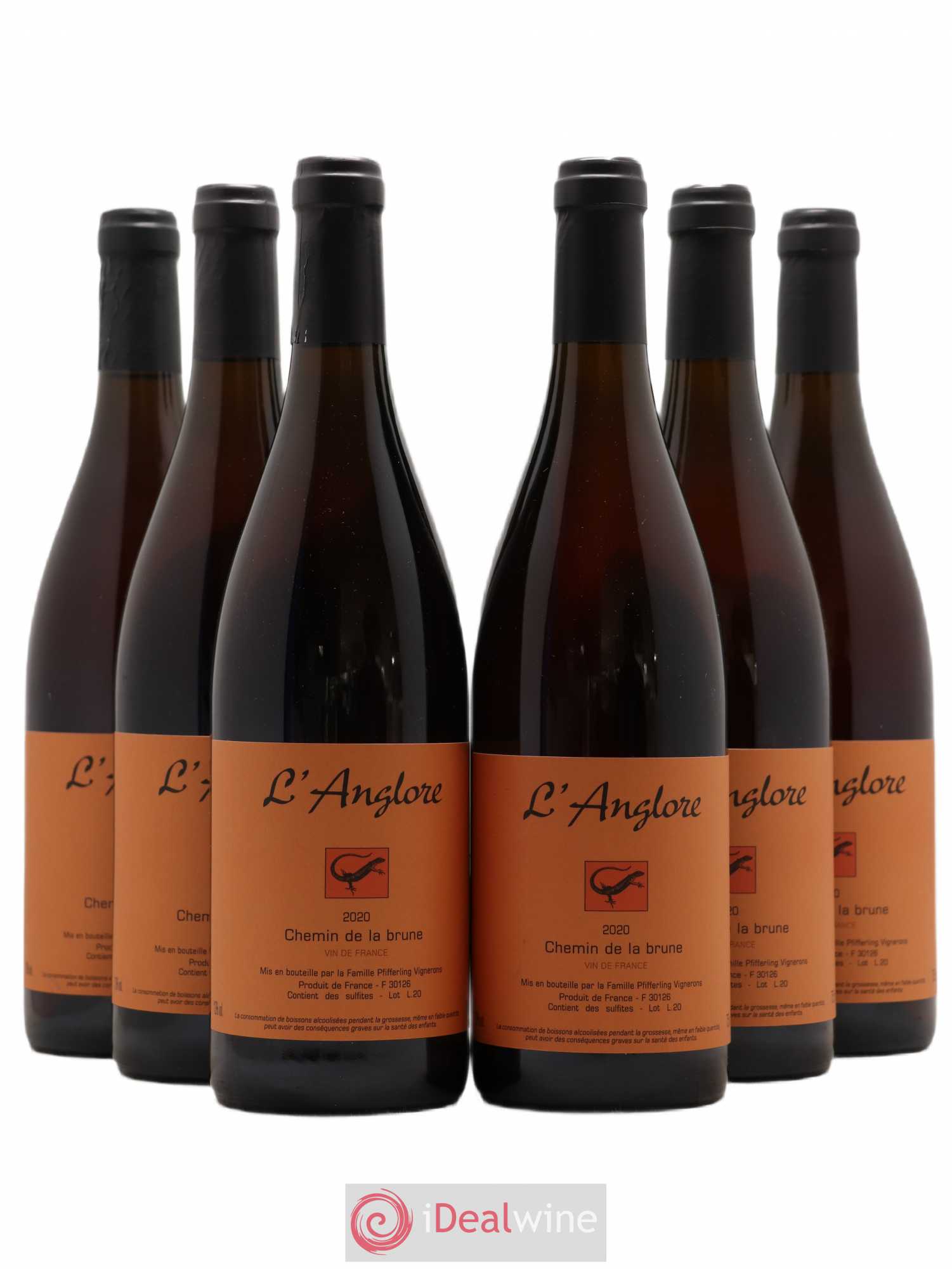 Vin de France Chemin de la brune L'Anglore 2020 - Lot de 6 bouteilles - 0