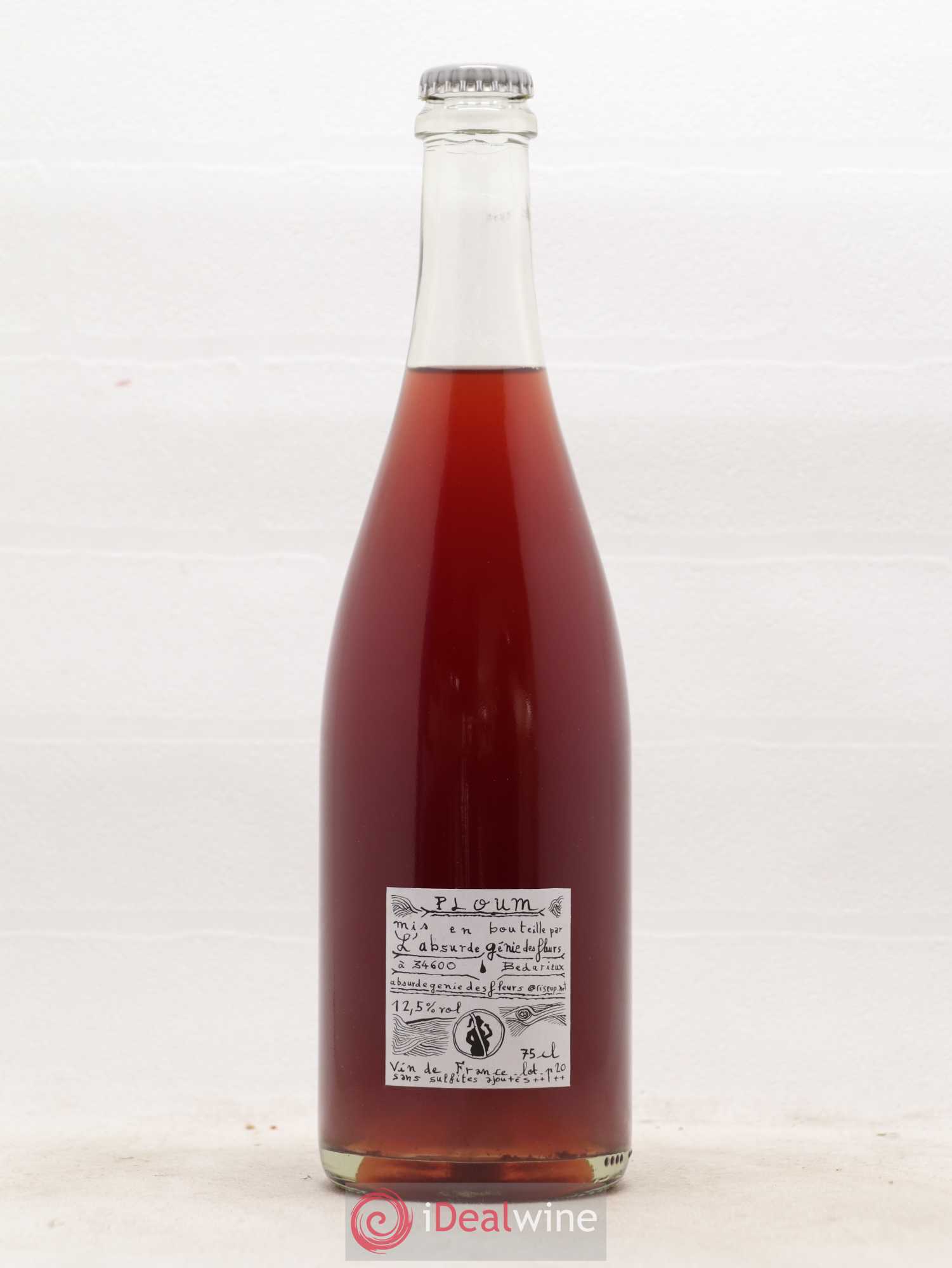 Vin de France Ploum L'Absurde Génie des Fleurs 2020 - Lot de 1 bouteille - 1
