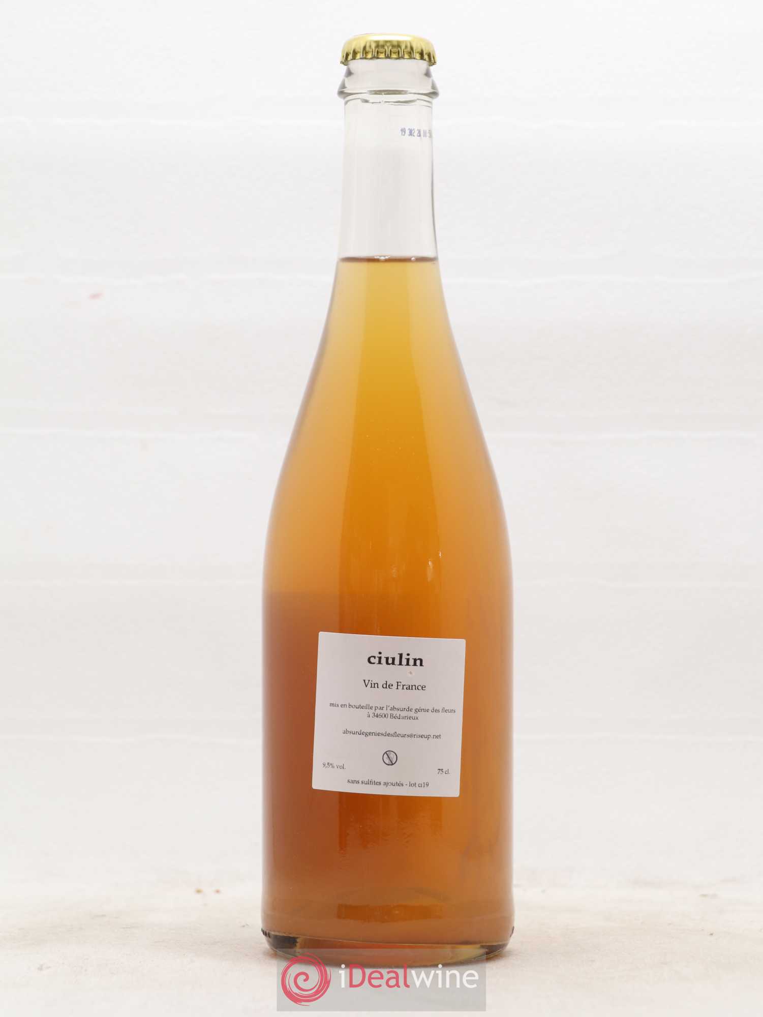 Vin de France Ciulin L'Absurde Génie des Fleurs 2019 - Posten von 1 Flasche - 1