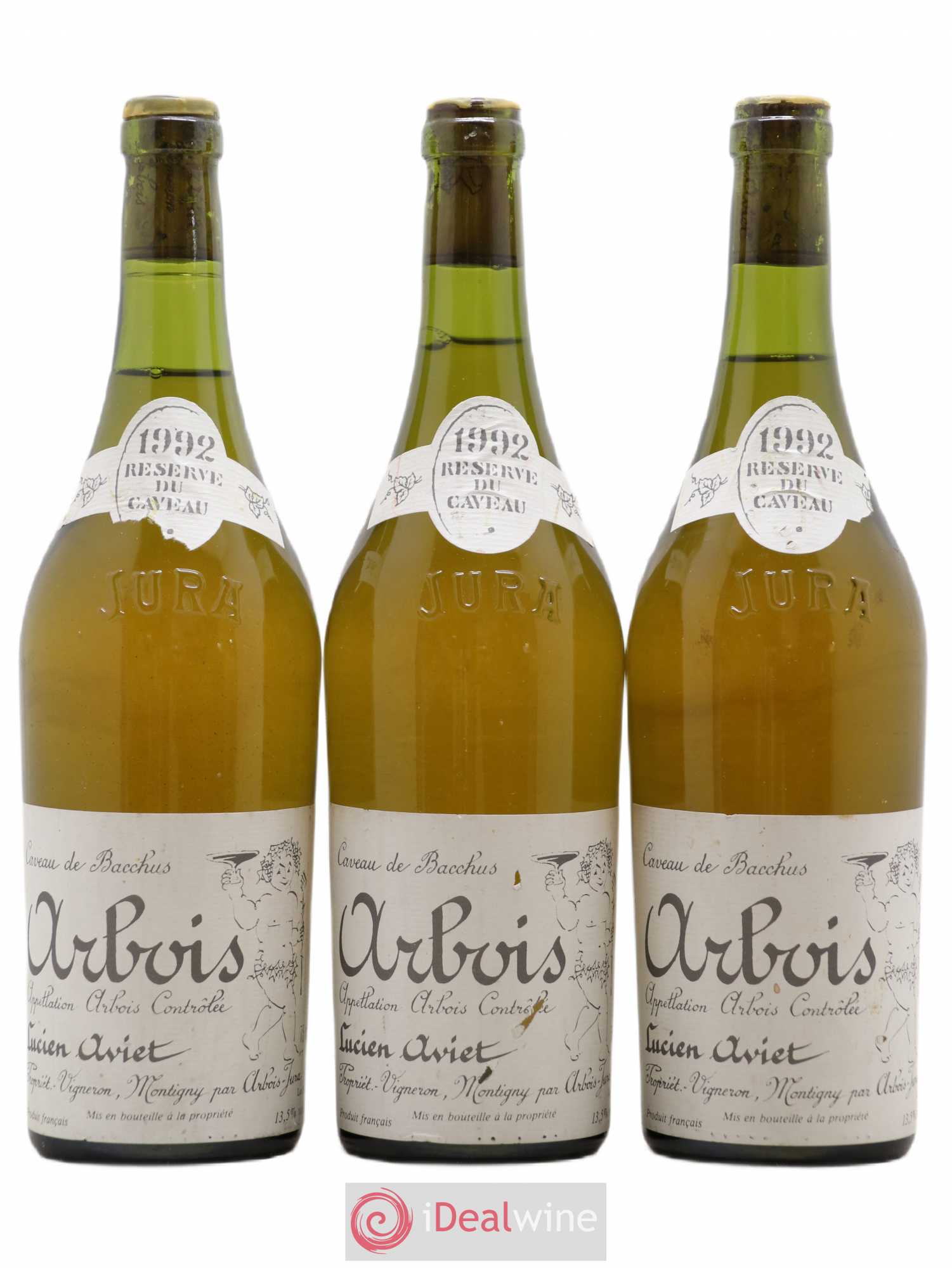 Arbois Réserve Du Caveau Aviet 1992 - Posten von 3 Flaschen - 0