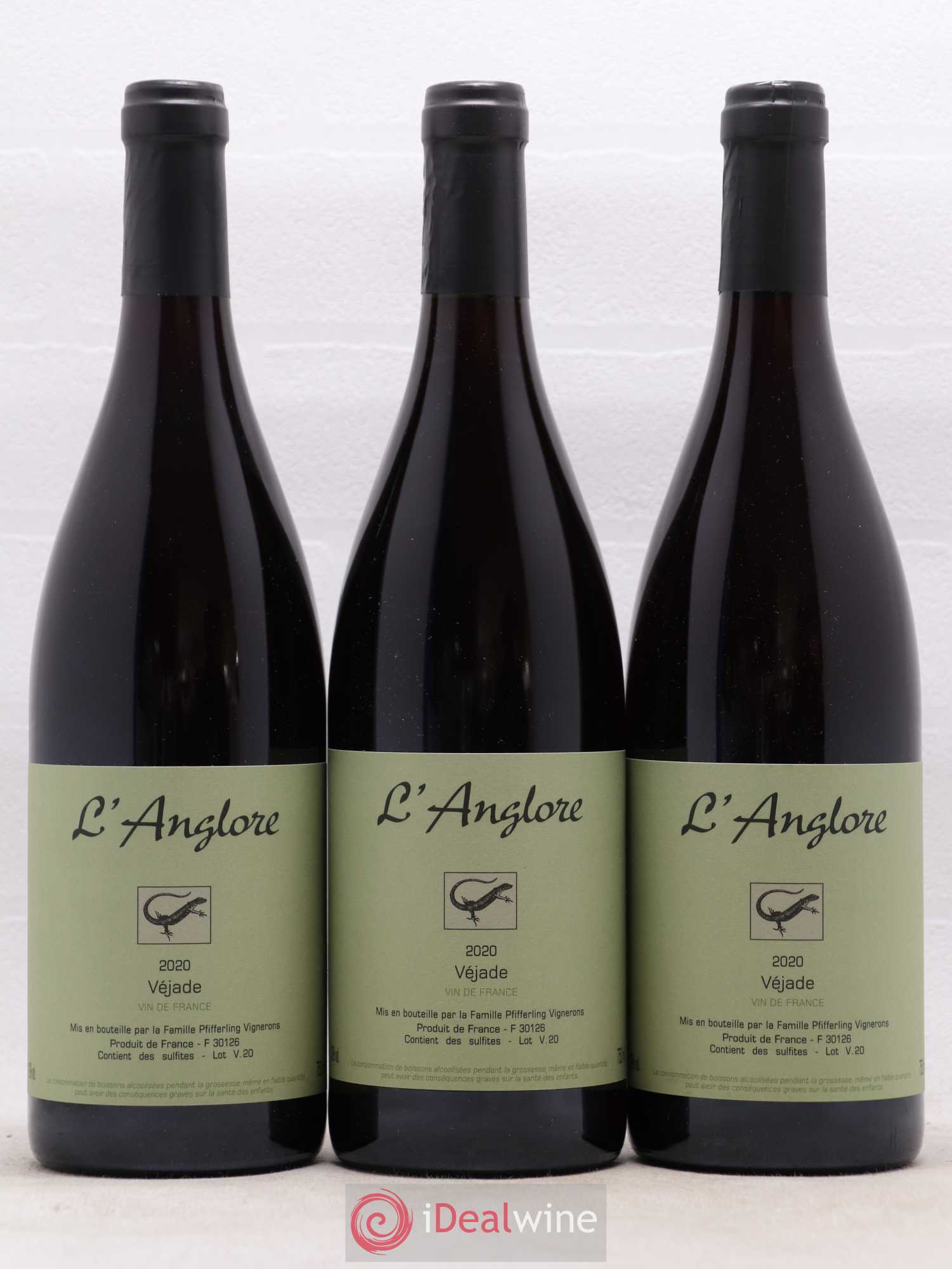 Vin de France Véjade L'Anglore 2020 - Lot de 6 bouteilles - 1