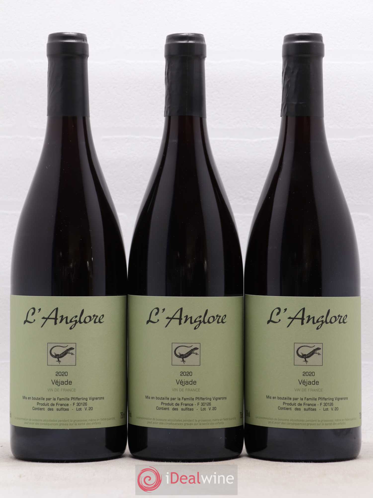Vin de France Véjade L'Anglore 2020 - Lot de 6 bouteilles - 2