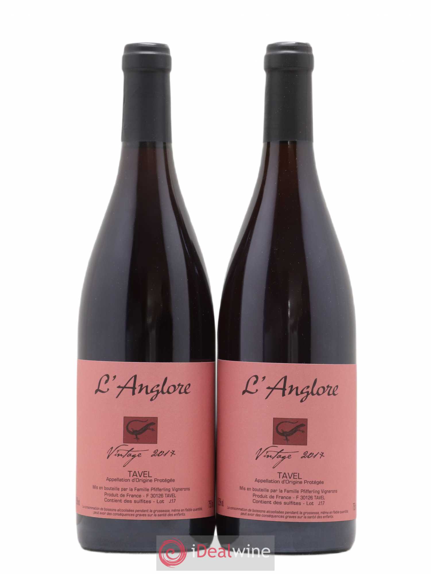 Tavel Vintage L'Anglore 2017 - Lot de 2 bouteilles - 0