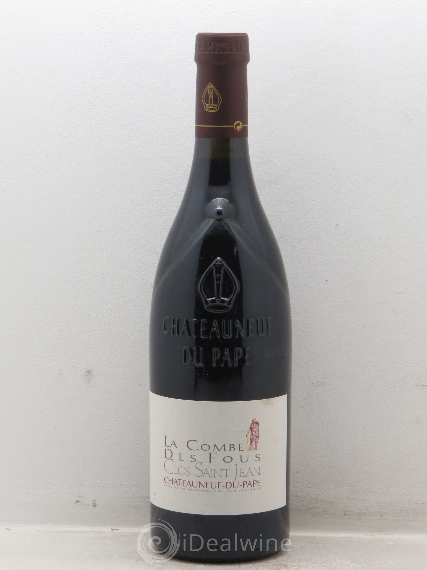 Châteauneuf-du-Pape Clos Saint-Jean La Combe des Fous Pascal et Vincent Maurel 2012 - Lot de 1 bouteille - 0