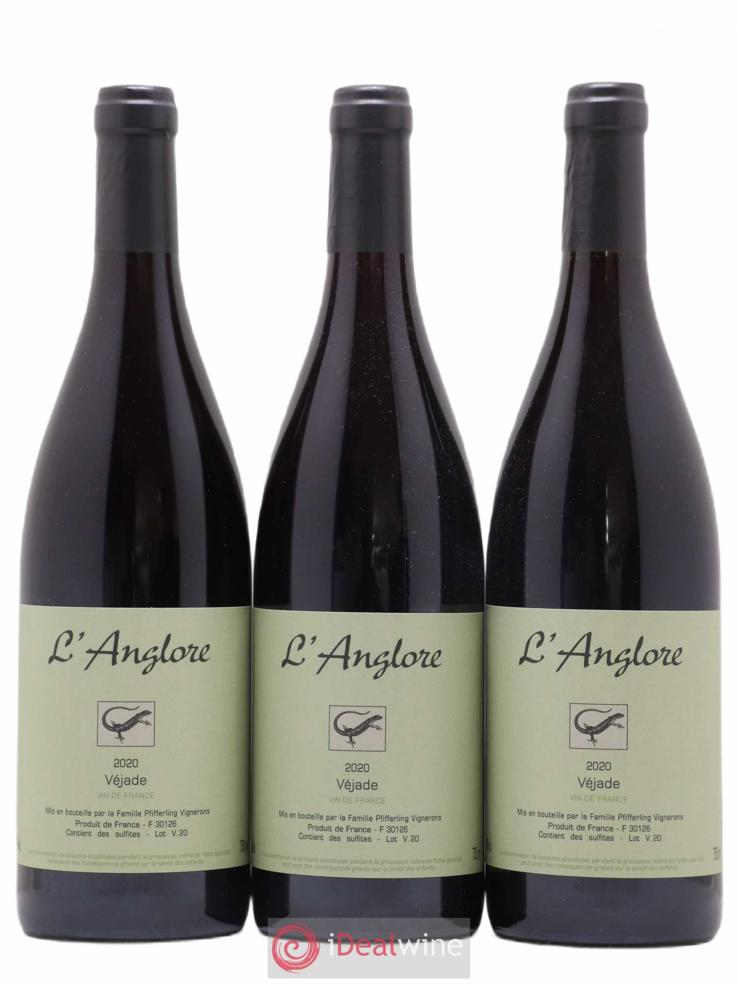 Vin de France Véjade L'Anglore 2020 - Lot de 6 bouteilles - 1