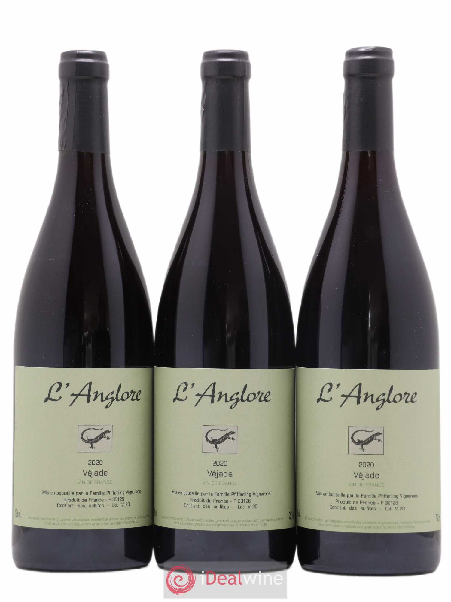 Vin de France Véjade L'Anglore 2020 - Lot de 6 bouteilles - 2