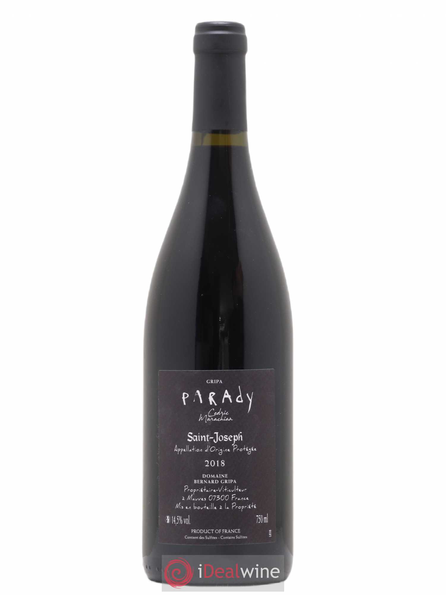 Saint-Joseph Parady Domaine Gripa 2018 - Posten von 1 Flasche - 1