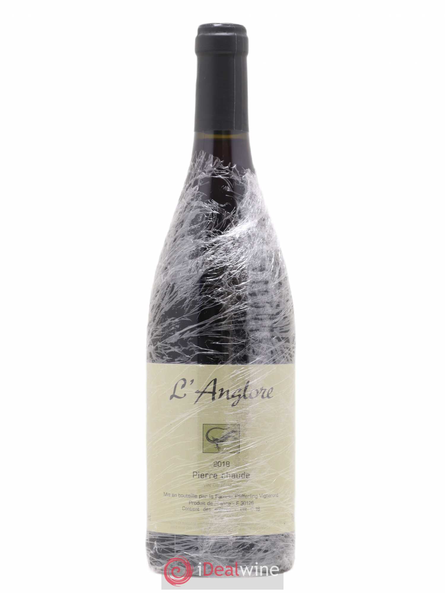 Vin de France Pierre chaude L'Anglore 2018 - Lot de 1 bouteille - 0