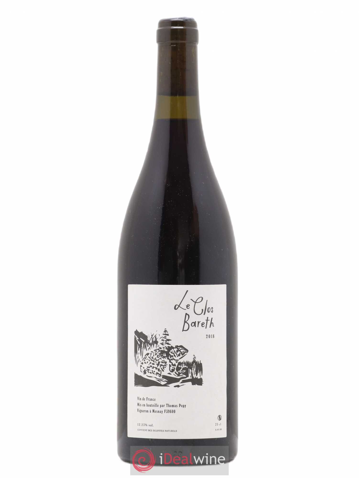 Vin de France Clos Bareth Thomas Popy 2018 - Lot de 1 bouteille - 0