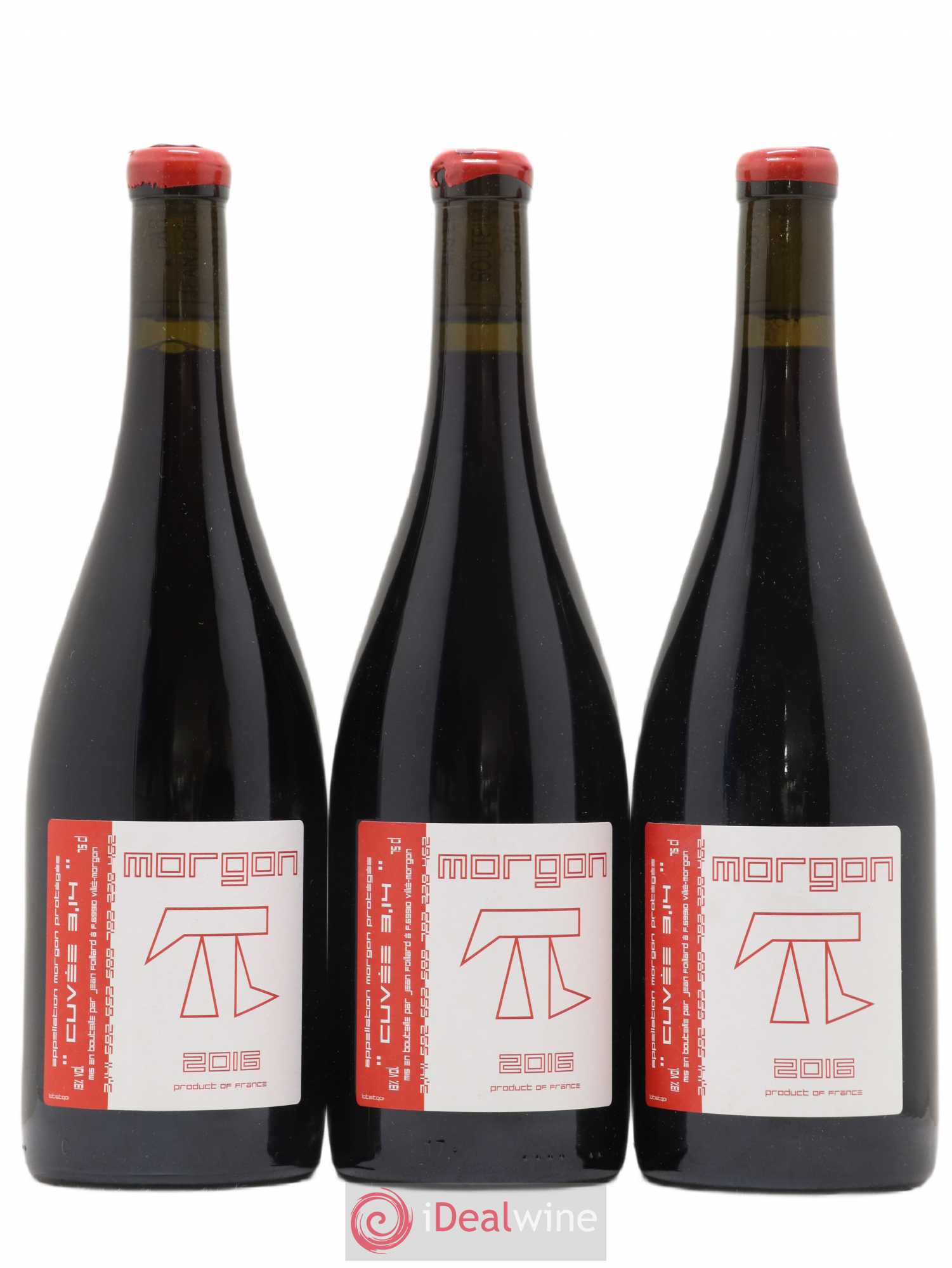 Morgon 3.14 Jean Foillard 2016 - Lot de 3 bouteilles - 0