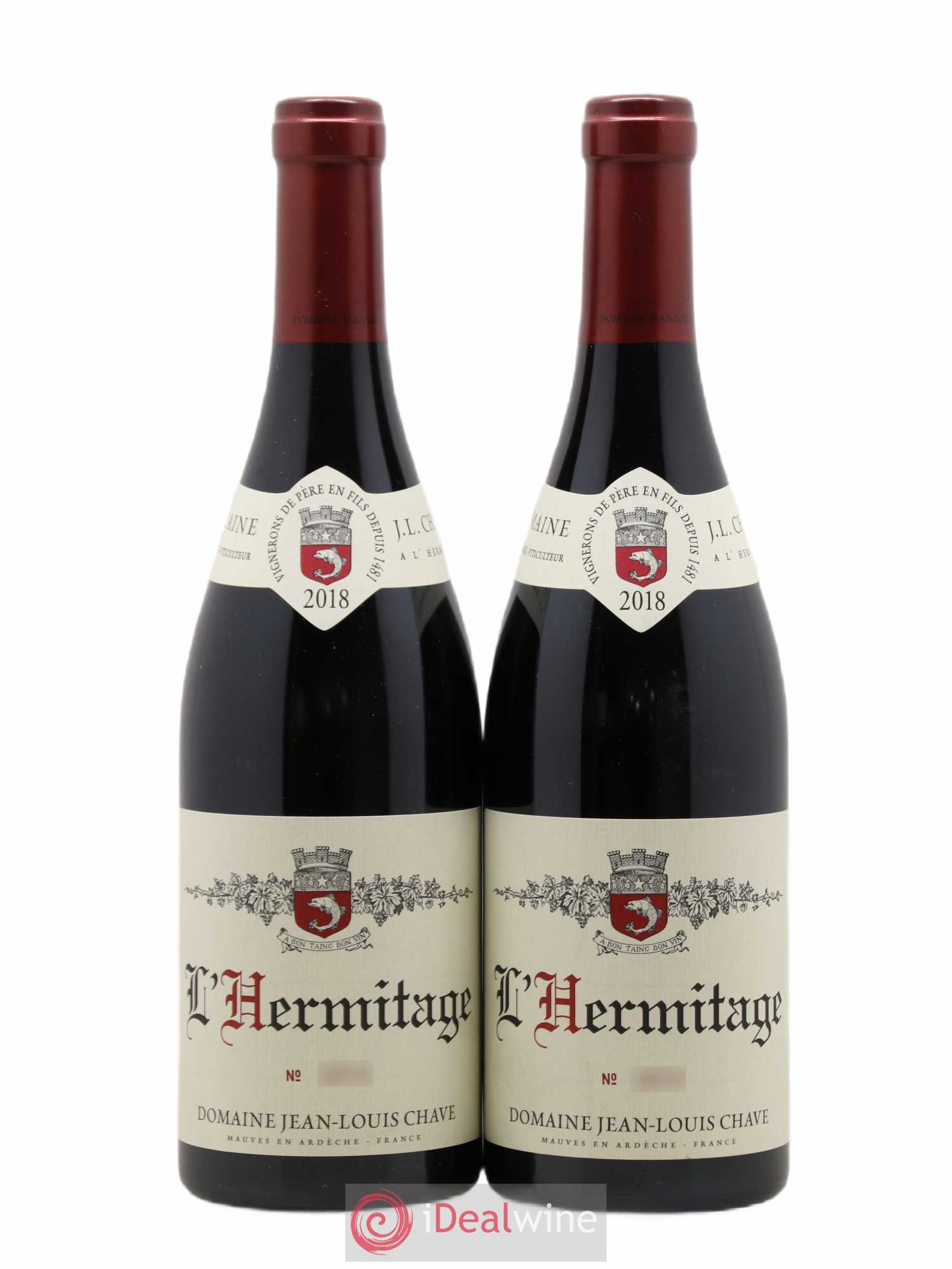 Hermitage Jean-Louis Chave 2018 - Lot de 2 bouteilles - 0